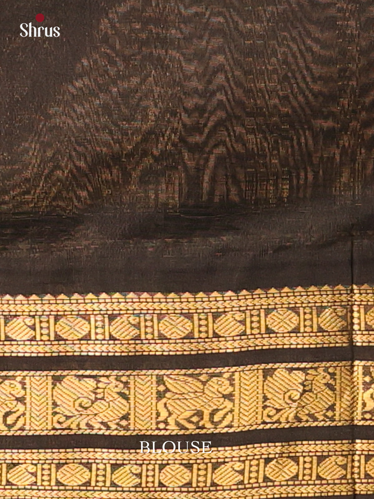 Blue & Black - Silk Cotton Saree - Shop on Shrus.com