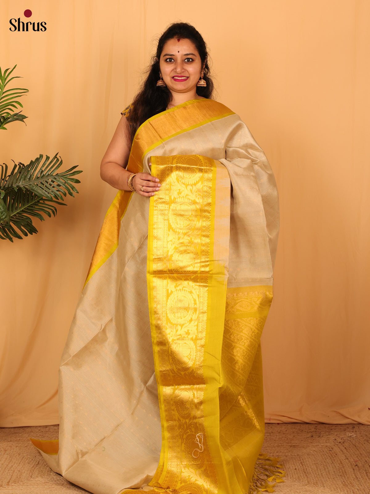 CKS22589 - Silk Cotton Saree - Shop on Shrus.com