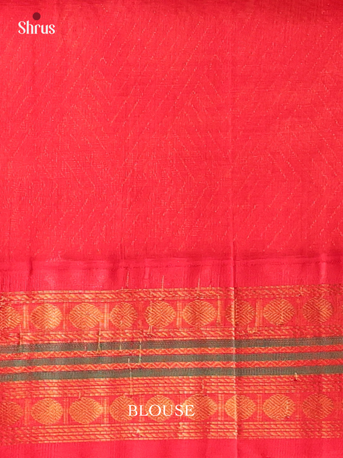Violet & Red - Silk Cotton Saree - Shop on Shrus.com