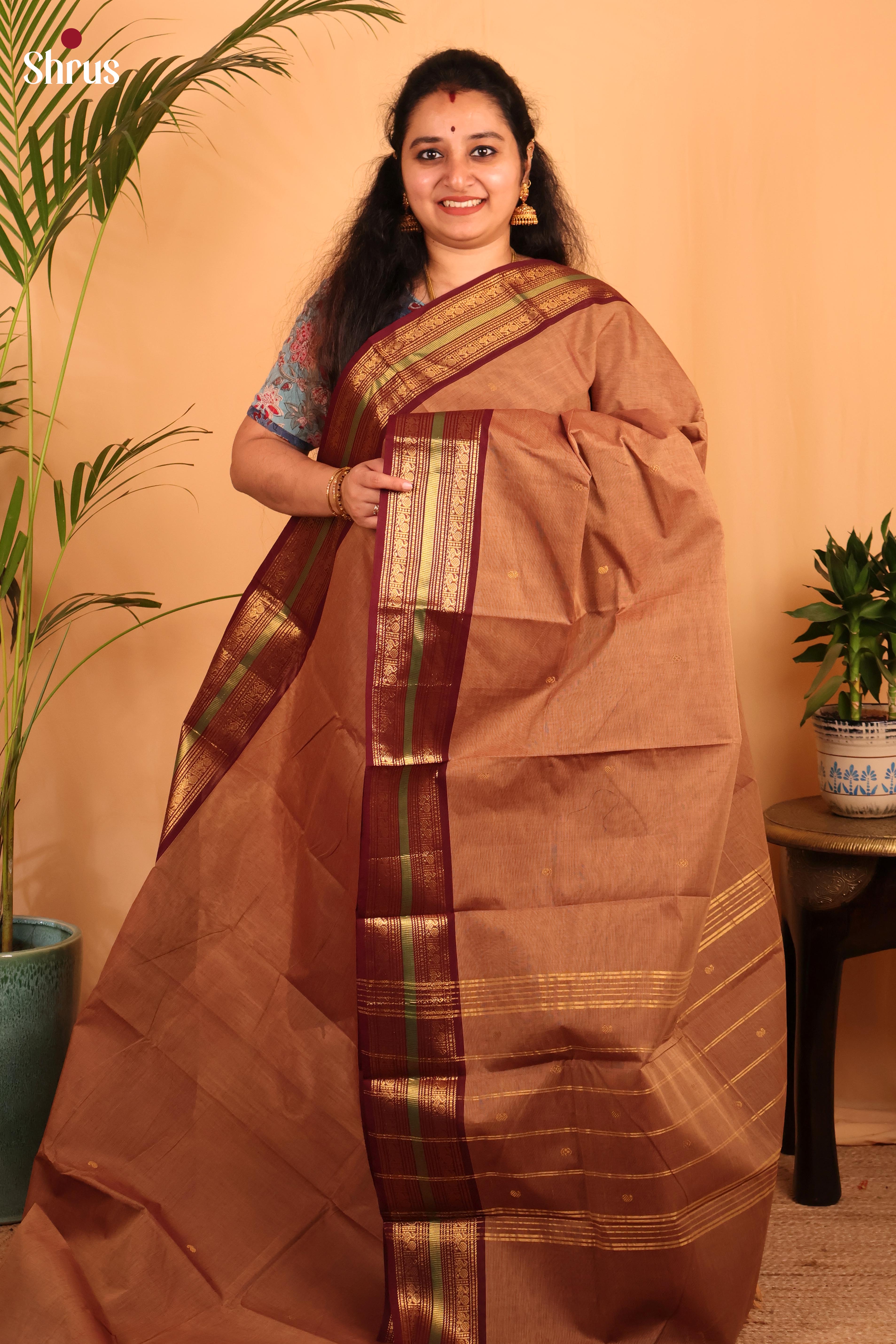 Brown - Chettinad Cotton - Shop on Shrus.com