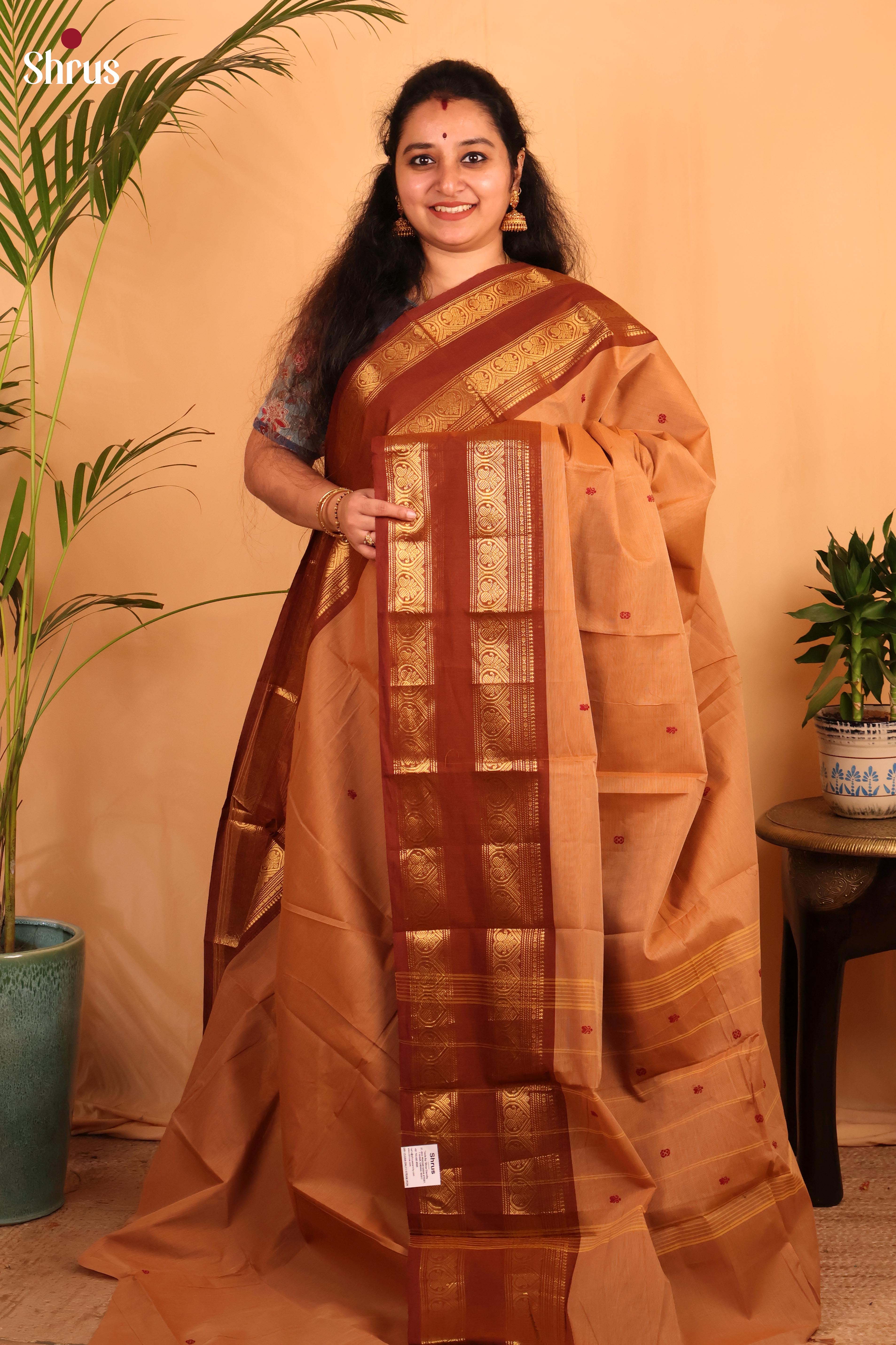 Lite & Dark Brown - Chettinad Cotton - Shop on Shrus.com