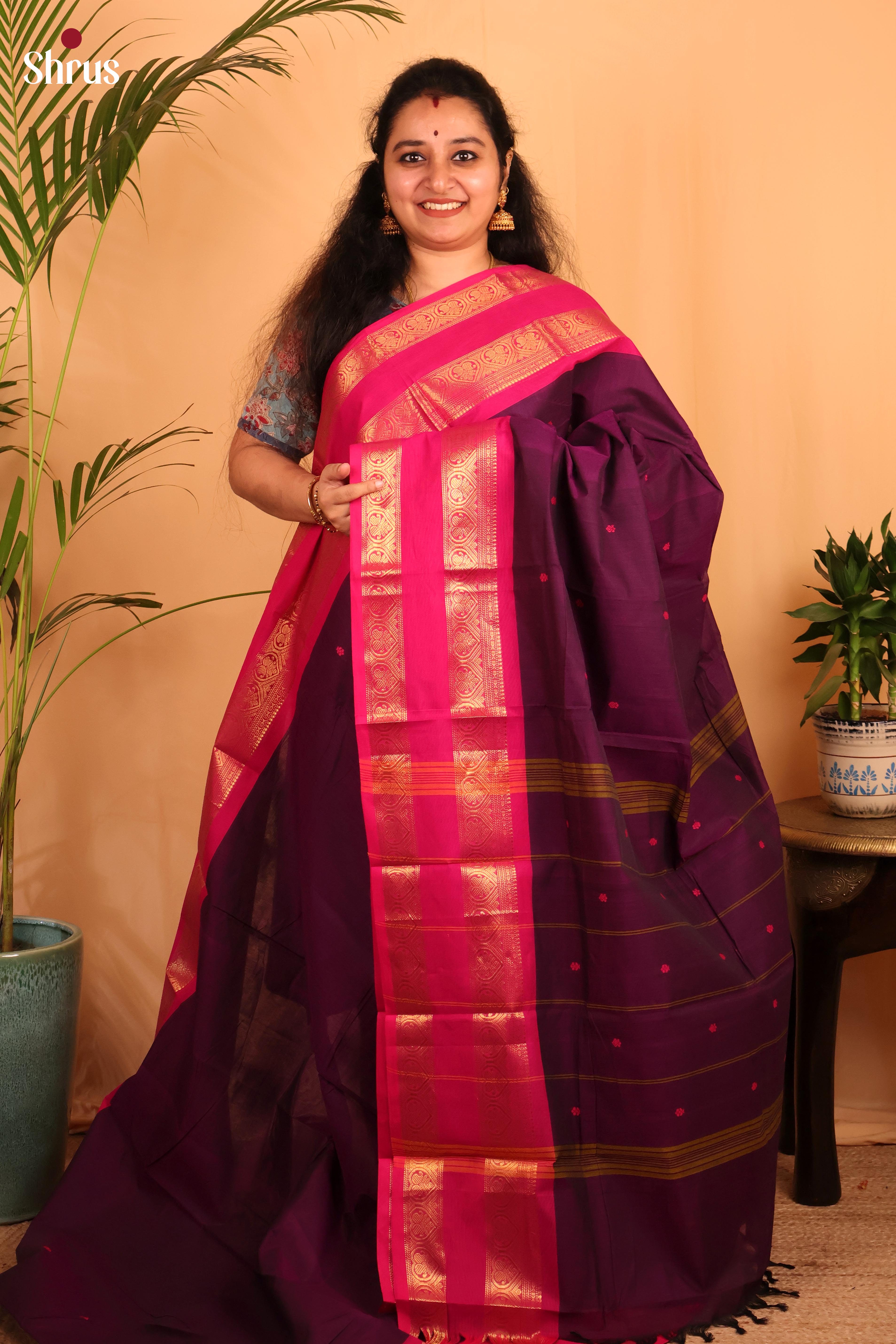 Violet & Pink - Chettinad Cotton - Shop on Shrus.com