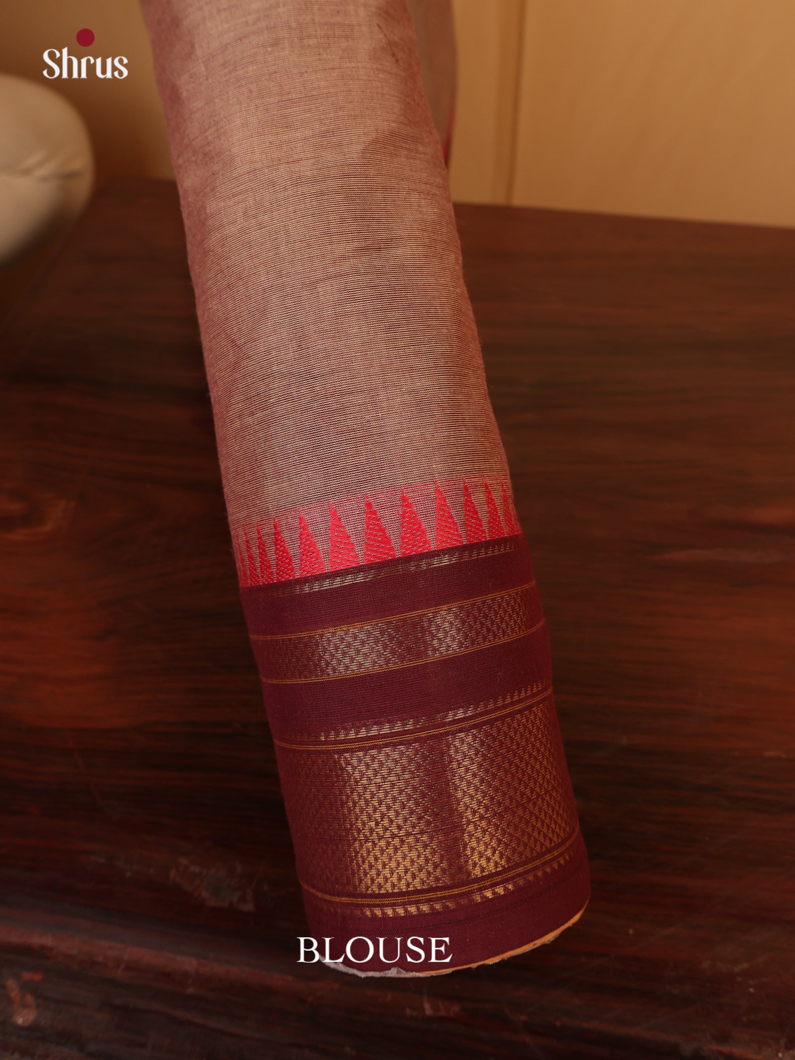 Lite Brown & Brown - Blouse Bit - Shop on Shrus.com