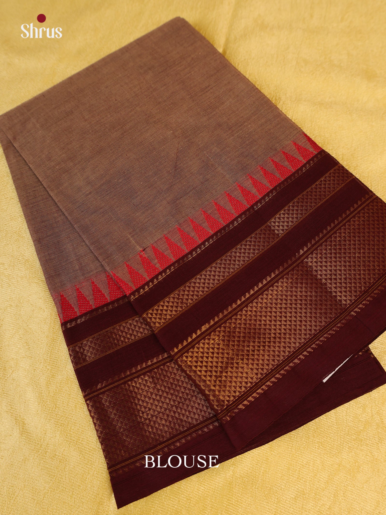 Lite Brown & Brown - Blouse Bit - Shop on Shrus.com