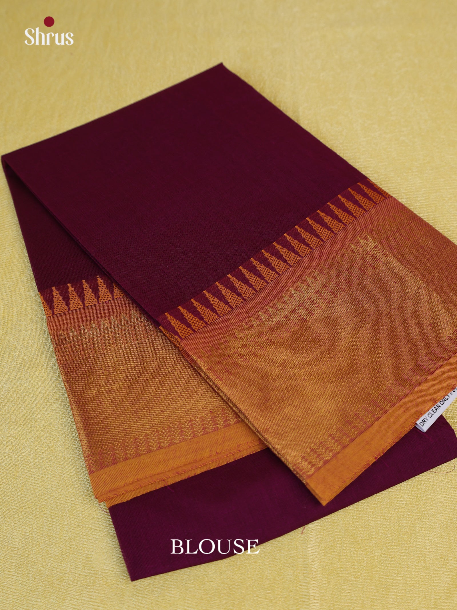 Maroon & Mustard - Blouse Bit - Shop on Shrus.com