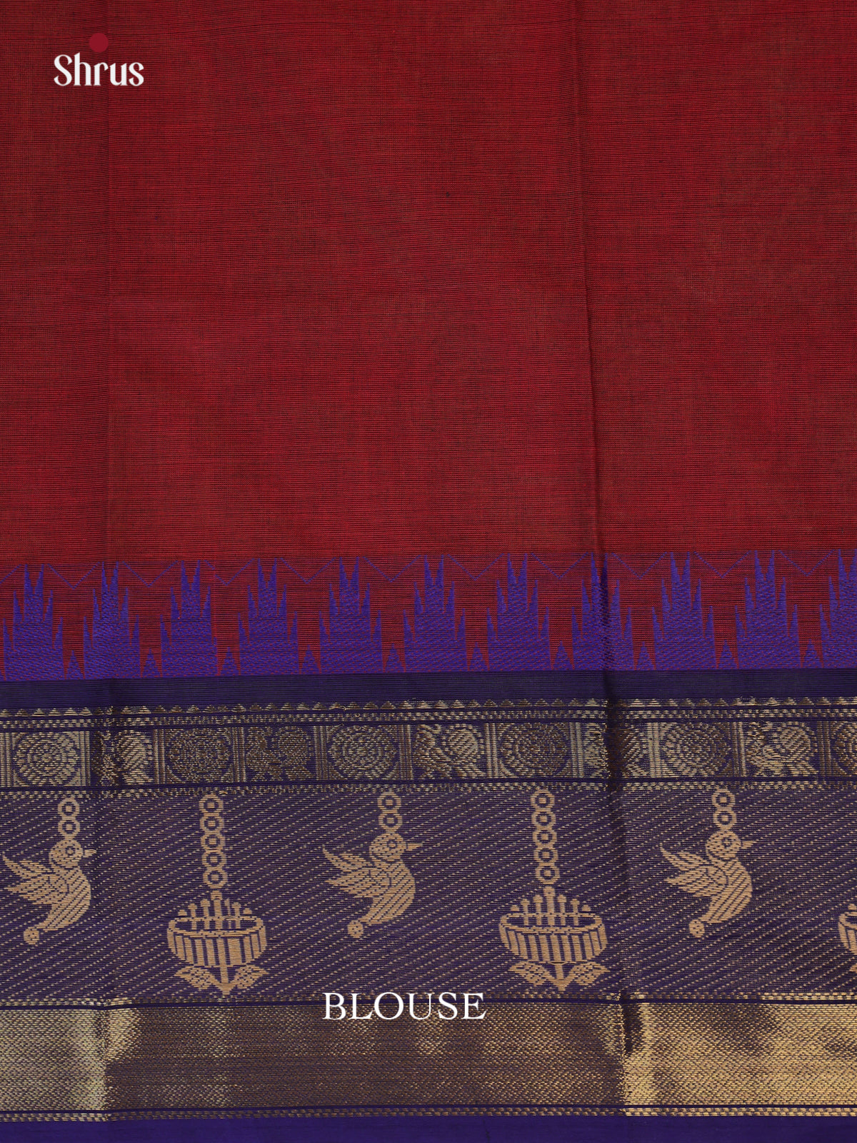 Maroon & Blue - Blouse Bit - Shop on Shrus.com