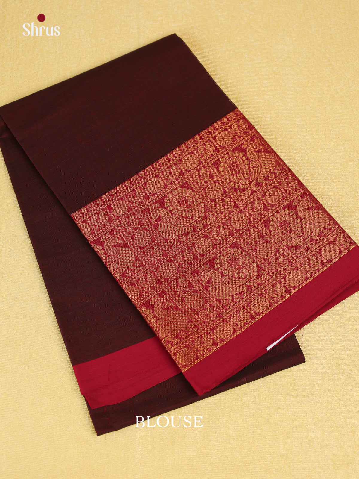 Brown & Red - Blouse Bit - Shop on Shrus.com