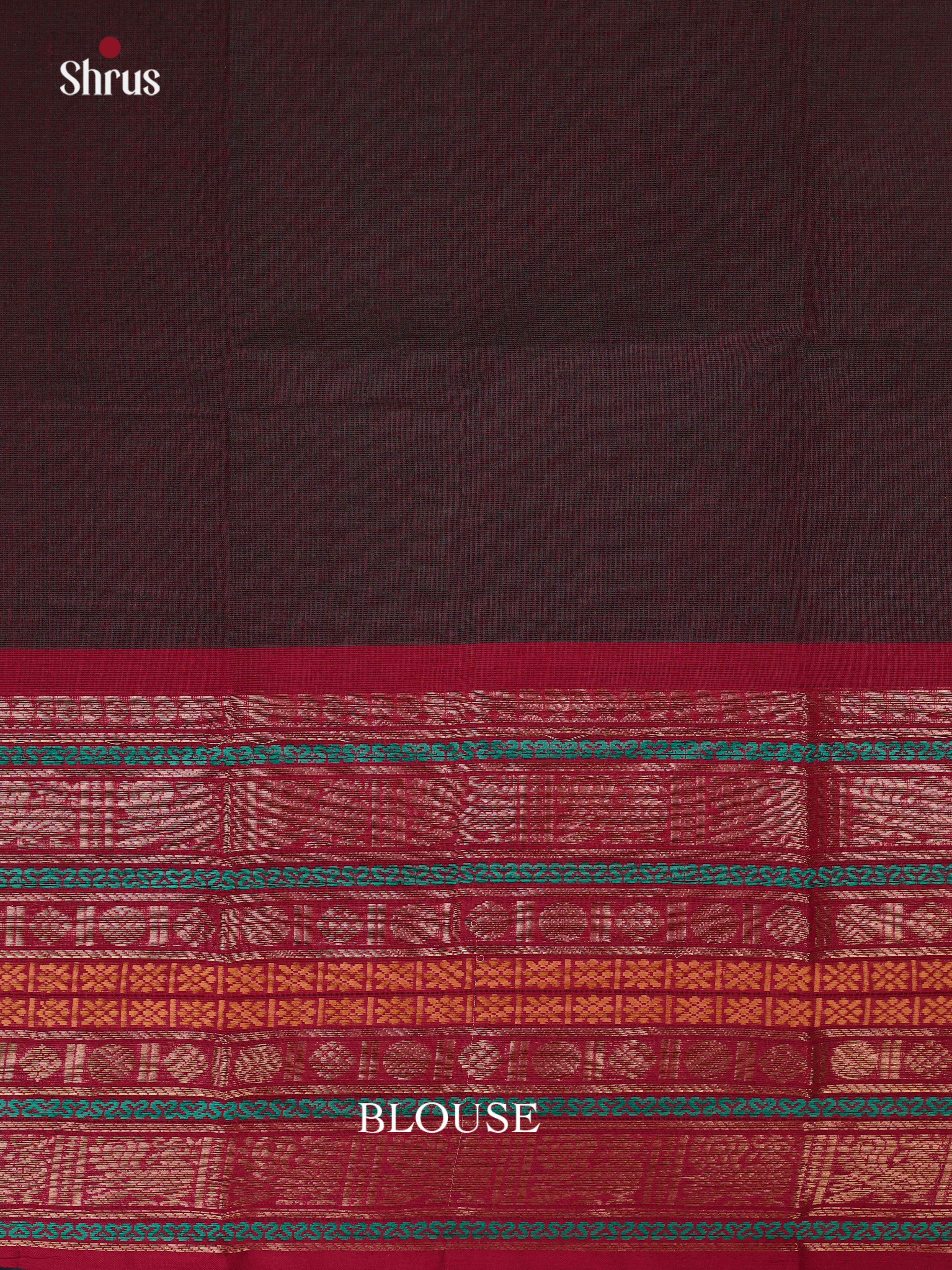 Brown & Red - Blouse Bit - Shop on Shrus.com