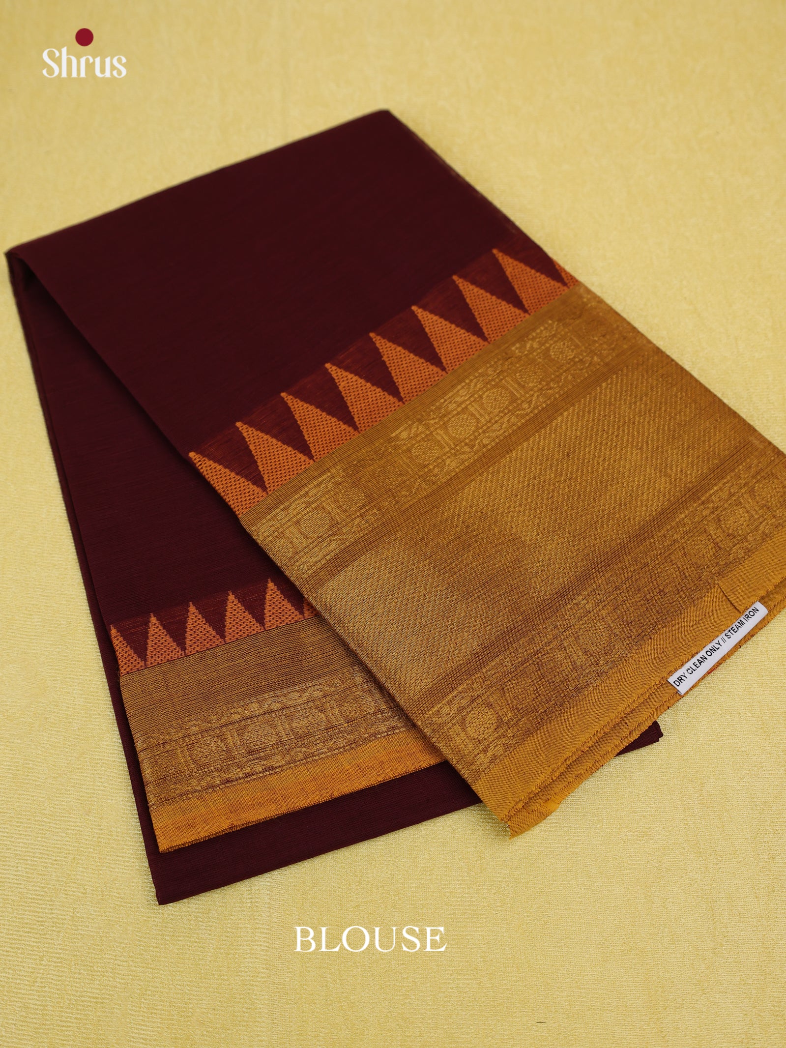 Brown & Mustard - Blouse Bit - Shop on Shrus.com