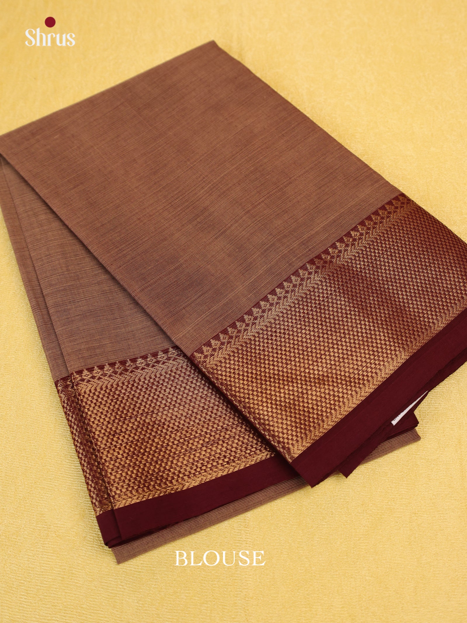 Brown & Maroon - Blouse Bit - Shop on Shrus.com