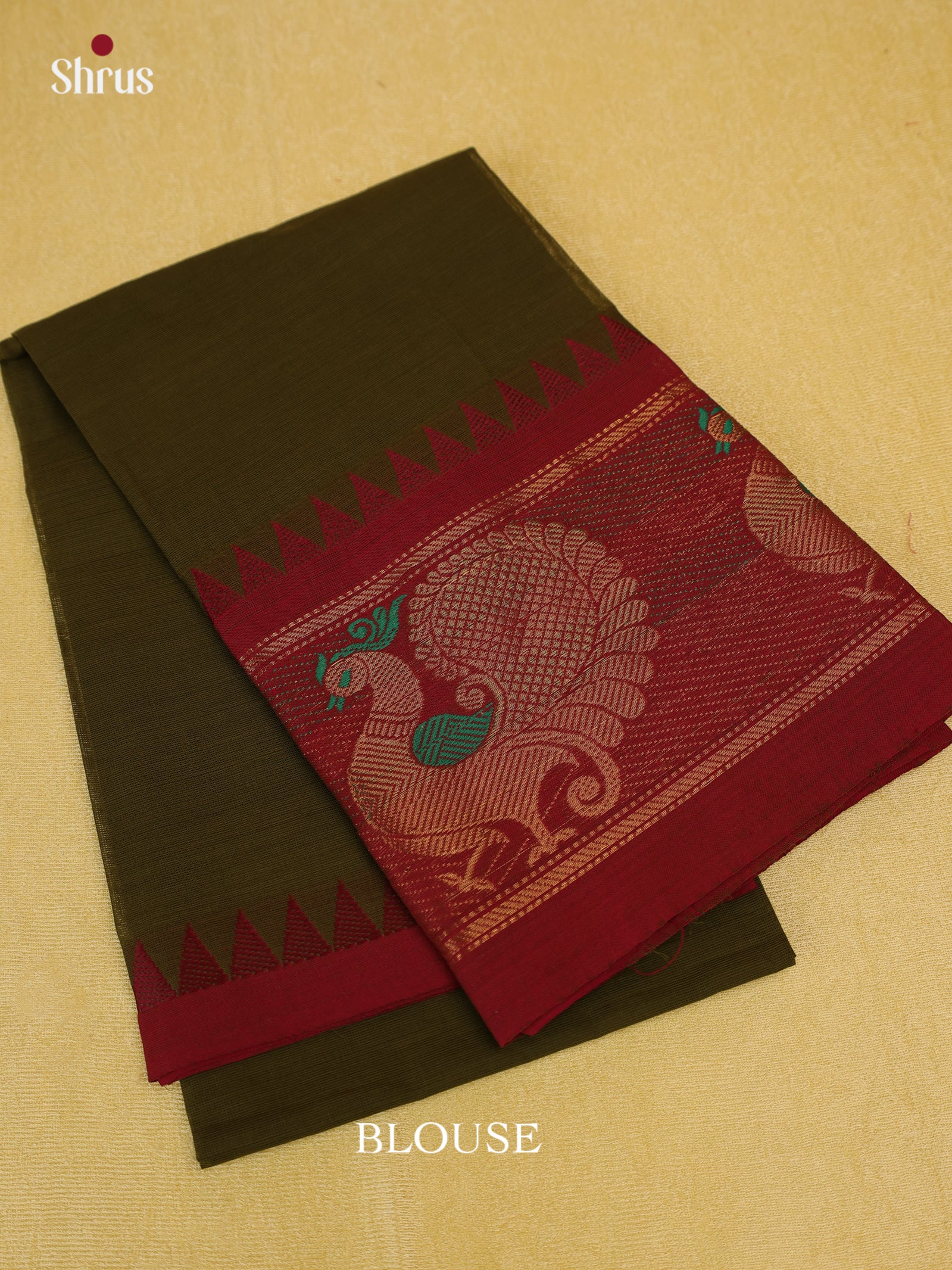 Green & Maroon - Blouse Bit - Shop on Shrus.com
