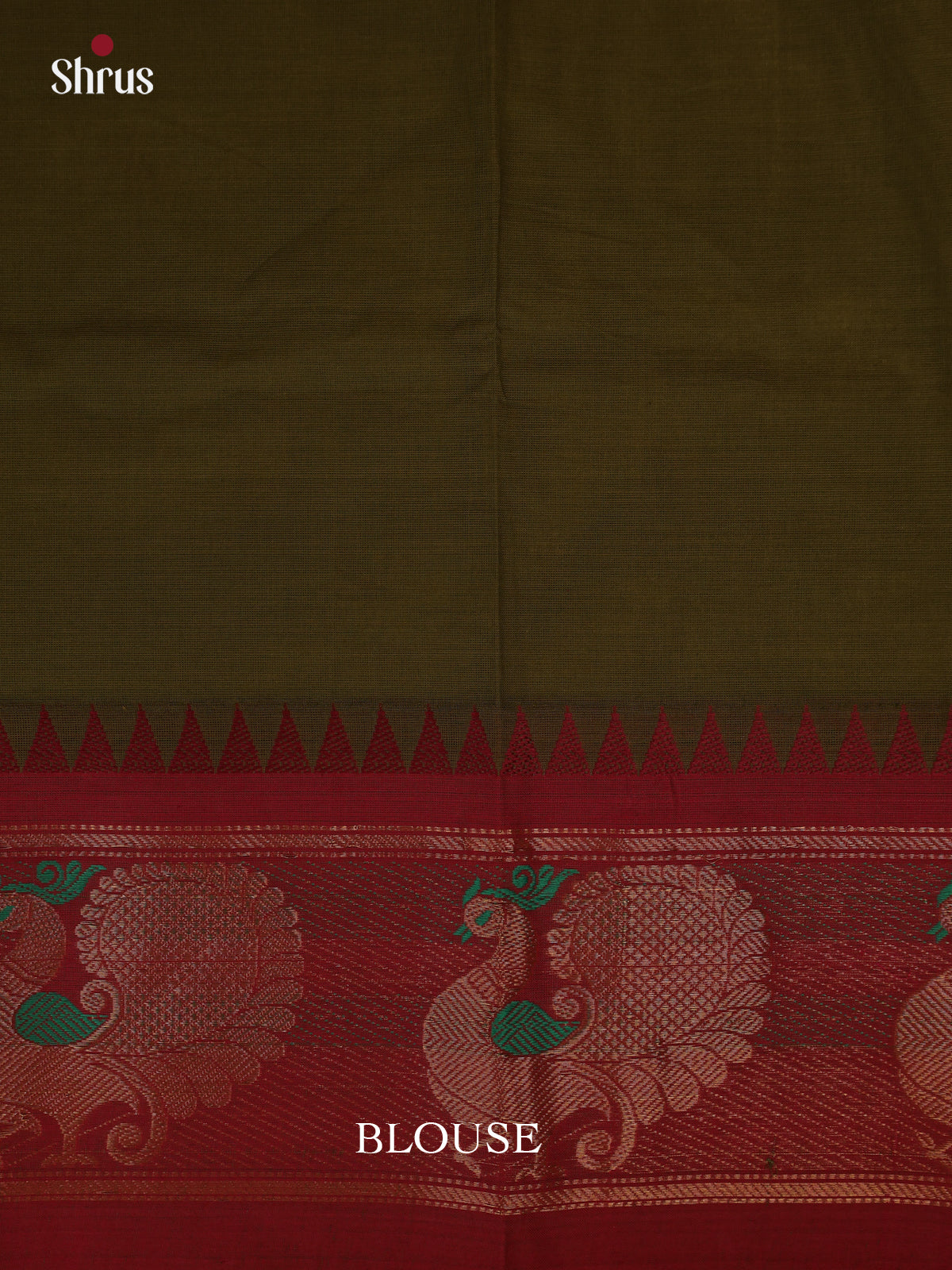Green & Maroon - Blouse Bit - Shop on Shrus.com
