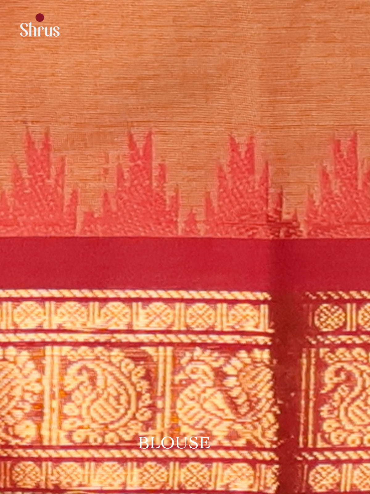 Brown & Red - Chettinad Cotton Saree - Shop on Shrus.com