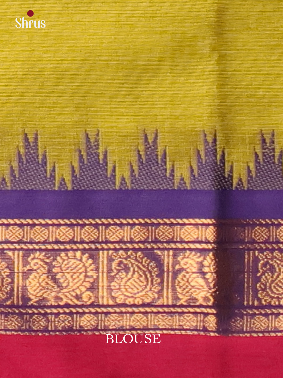 Green & Violet - Chettinad Cotton Saree - Shop on Shrus.com