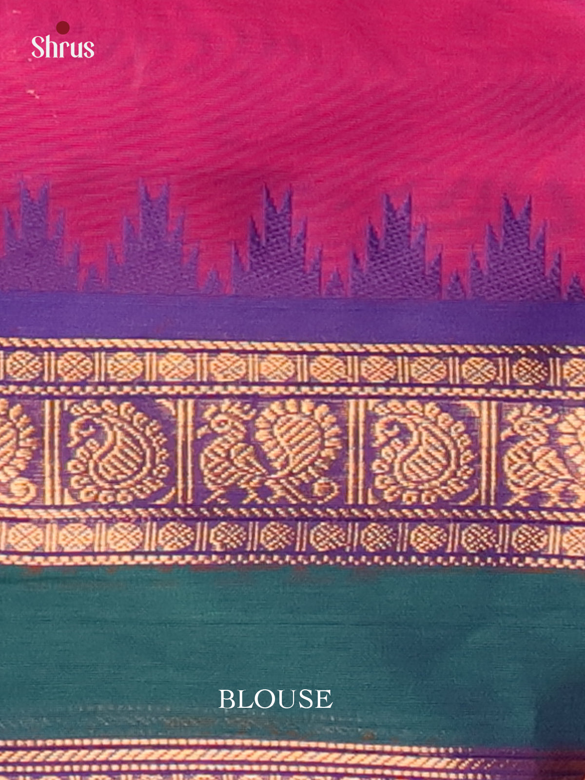 Majenta & Violet - Chettinad Cotton Saree - Shop on Shrus.com