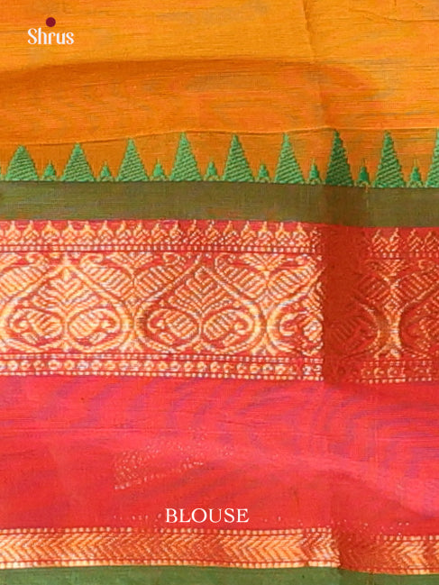 Mustard & Green - Chettinad Cotton Saree - Shop on Shrus.com