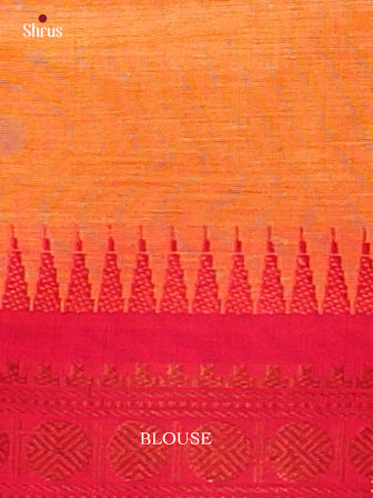 Orange & Pink - Chettinad Cotton Saree - Shop on Shrus.com