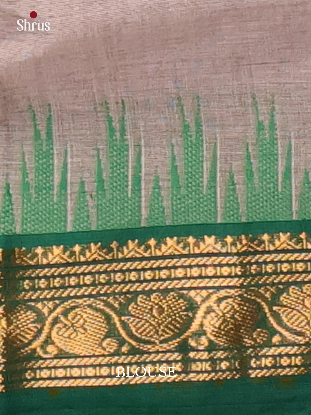 Grey & Green - Chettinad Cotton Saree - Shop on Shrus.com