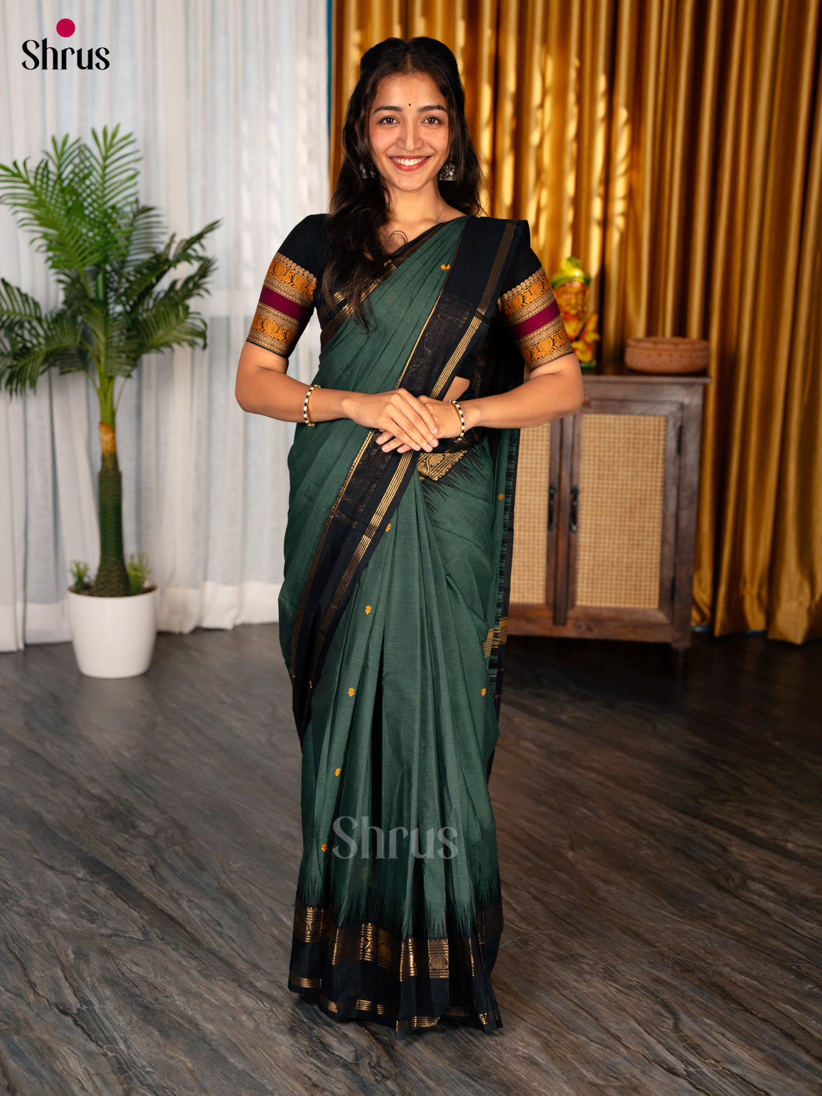 CKS25030 - Chettinad Cotton Saree - Shop on Shrus.com