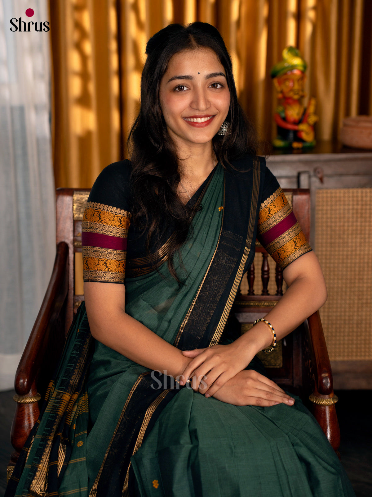 CKS25030 - Chettinad Cotton Saree - Shop on Shrus.com