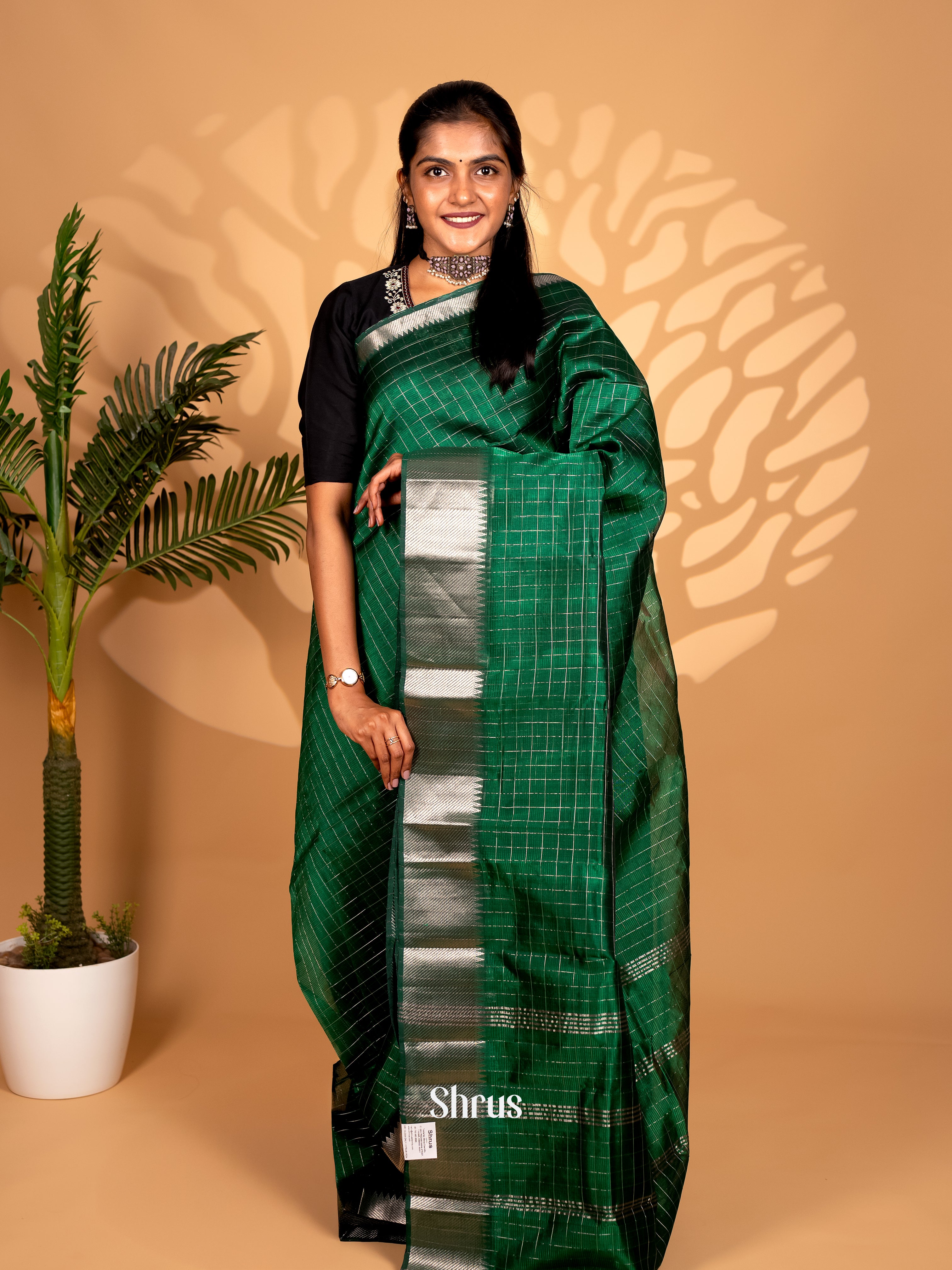 CKS25037 - Mangalagiri silkcotton Saree - Shop on Shrus.com