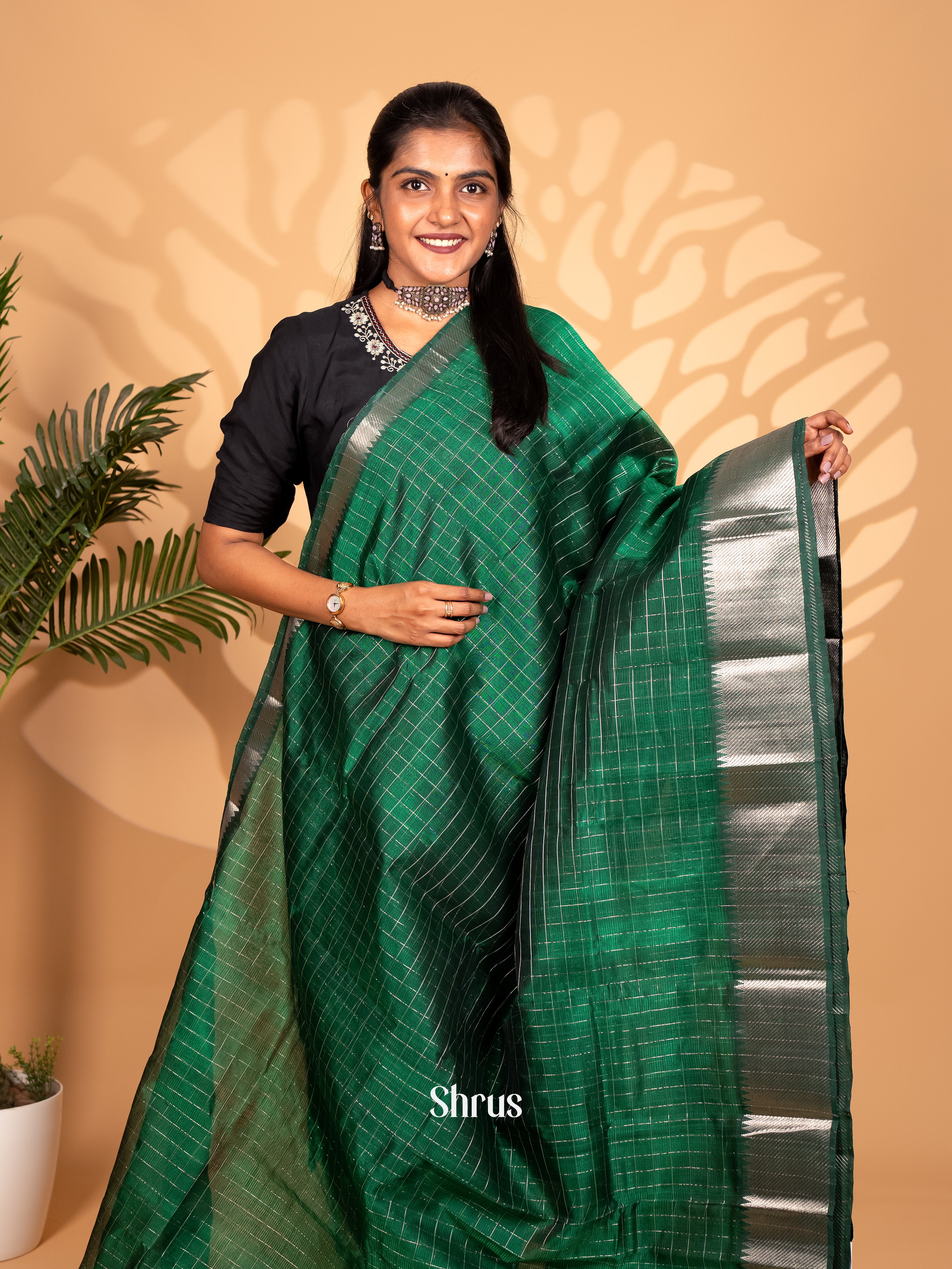 CKS25037 - Mangalagiri silkcotton Saree - Shop on Shrus.com
