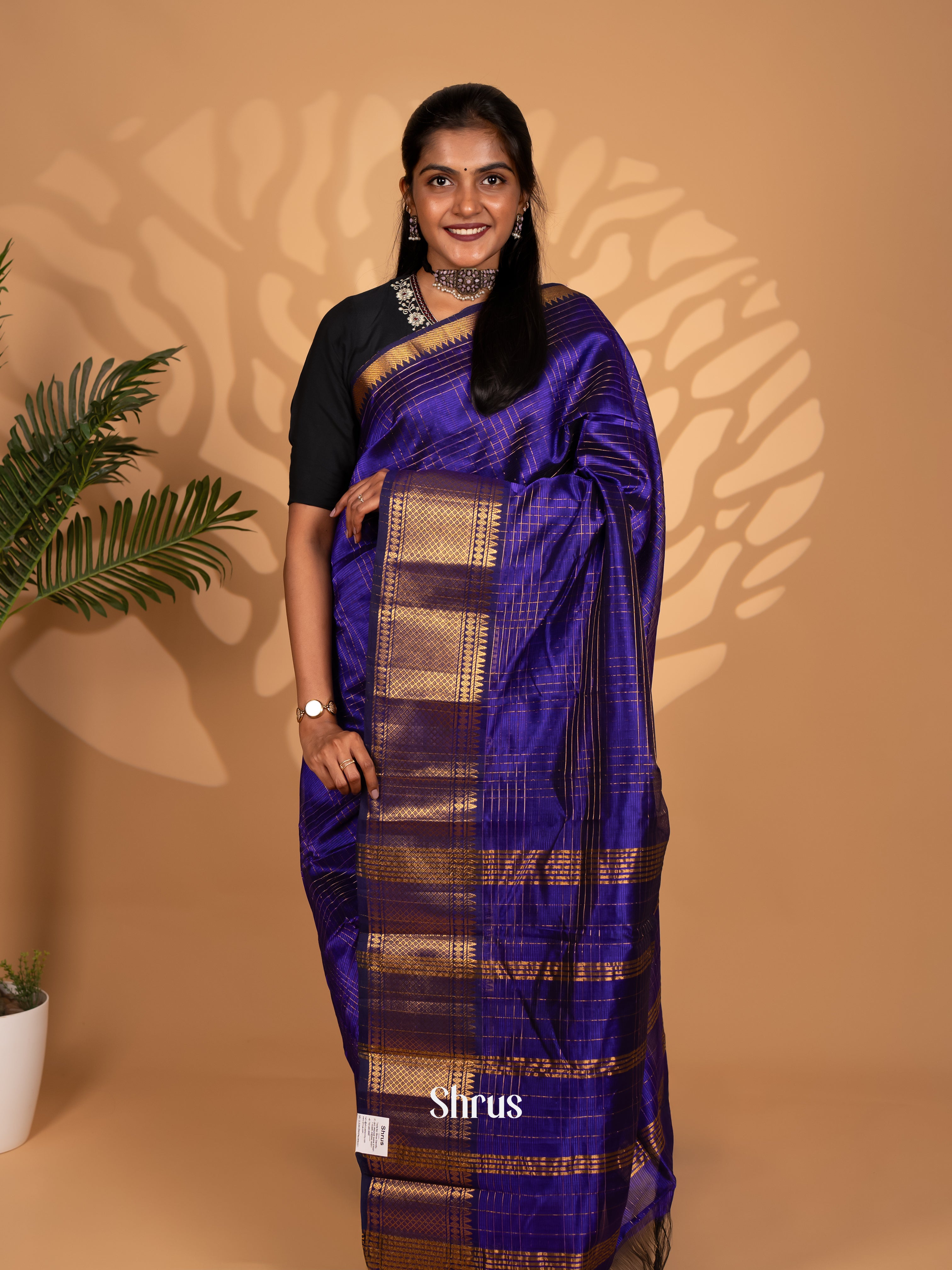 CKS25048 - Mangalagiri silkcotton Saree - Shop on Shrus.com