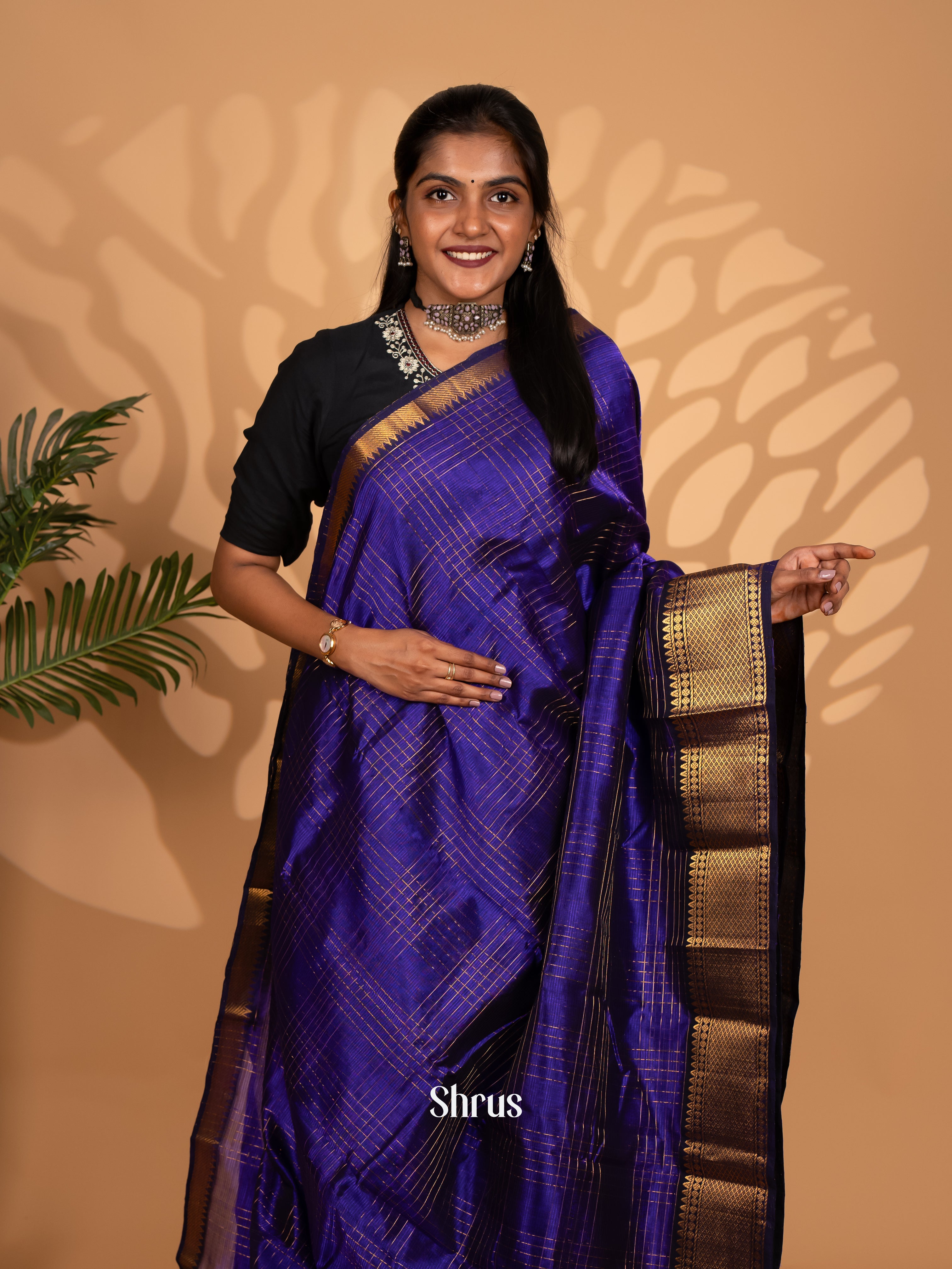 CKS25048 - Mangalagiri silkcotton Saree - Shop on Shrus.com