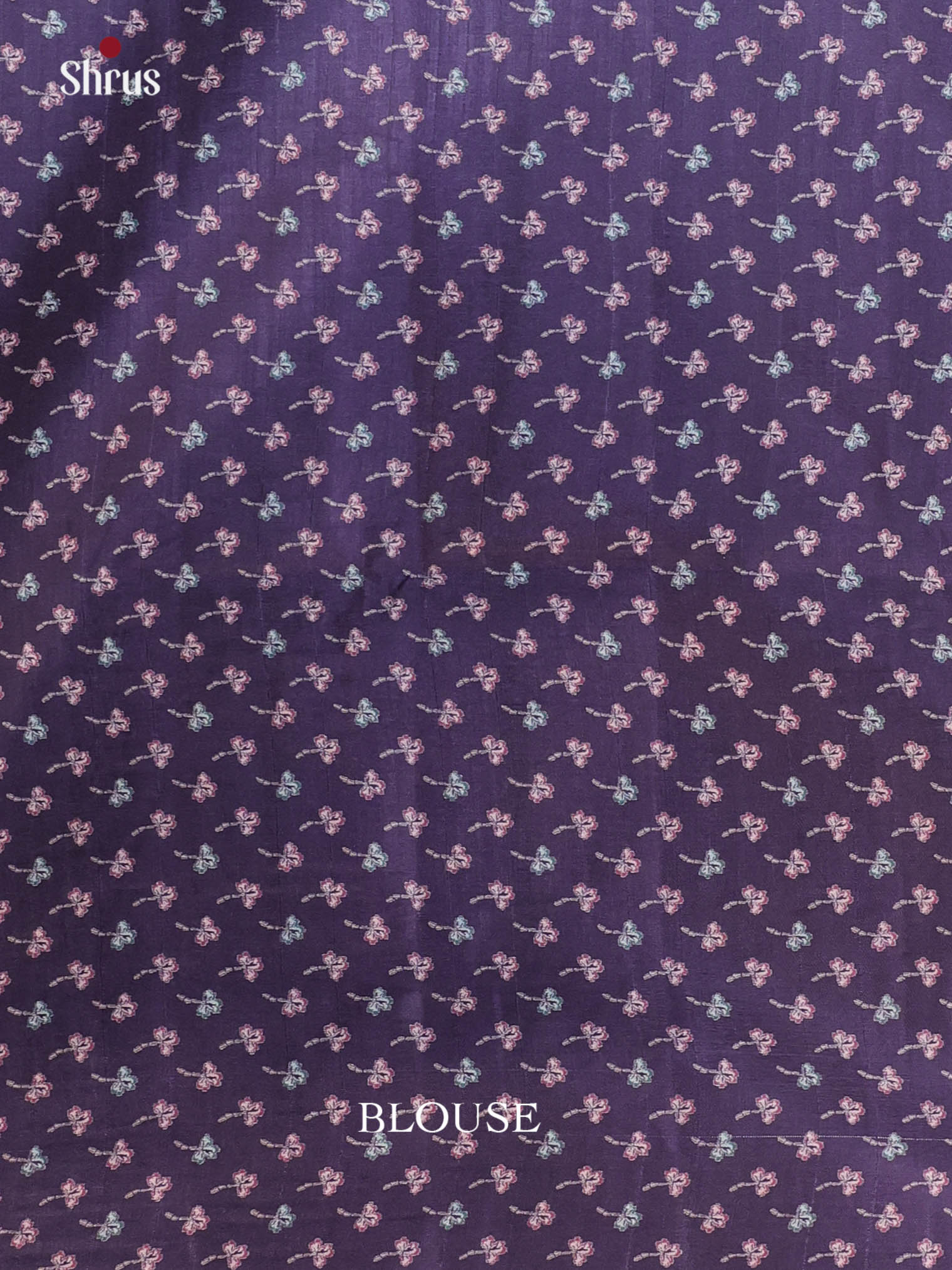 Violet - Printed Tussar Saree - Shop on Shrus.com