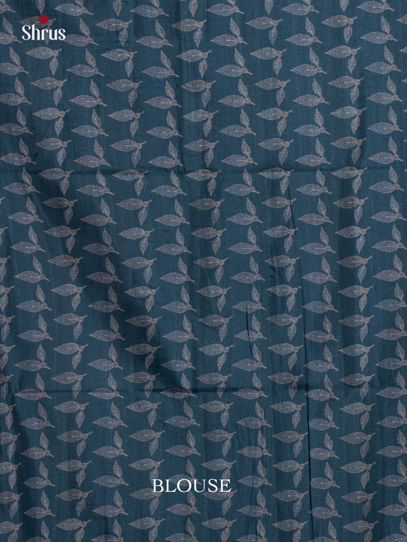 Blue - Printed Tussar Saree - Shop on Shrus.com