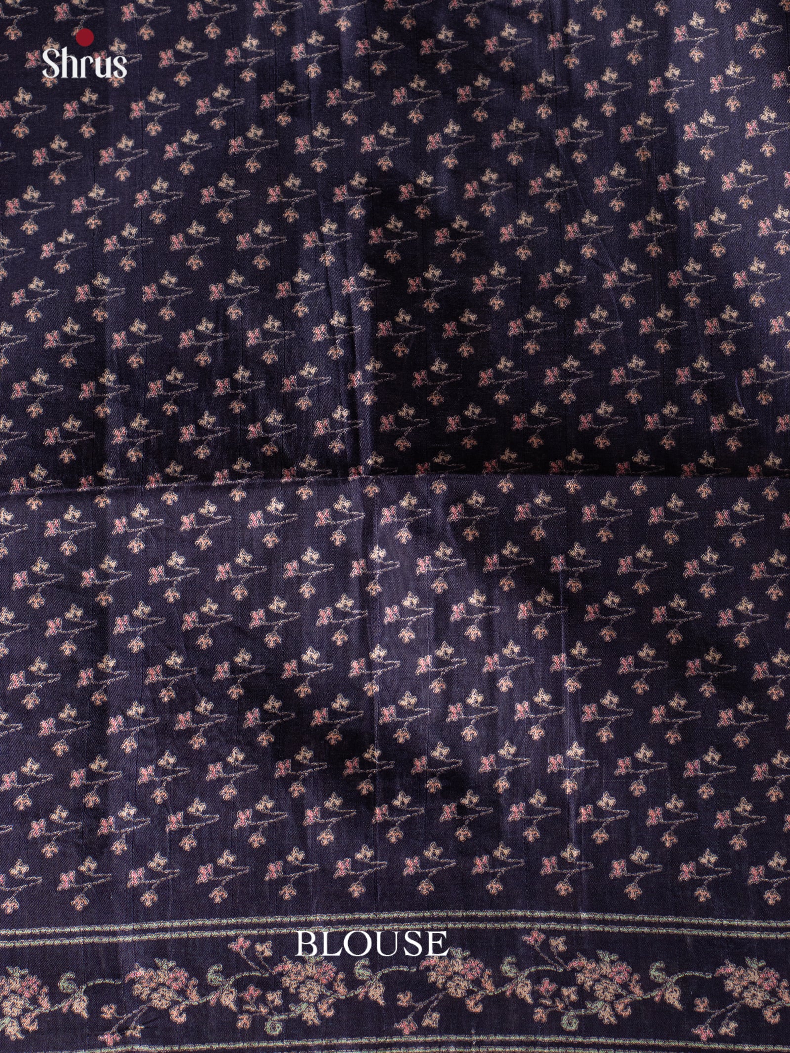 Violet - Printed Tussar Saree - Shop on Shrus.com