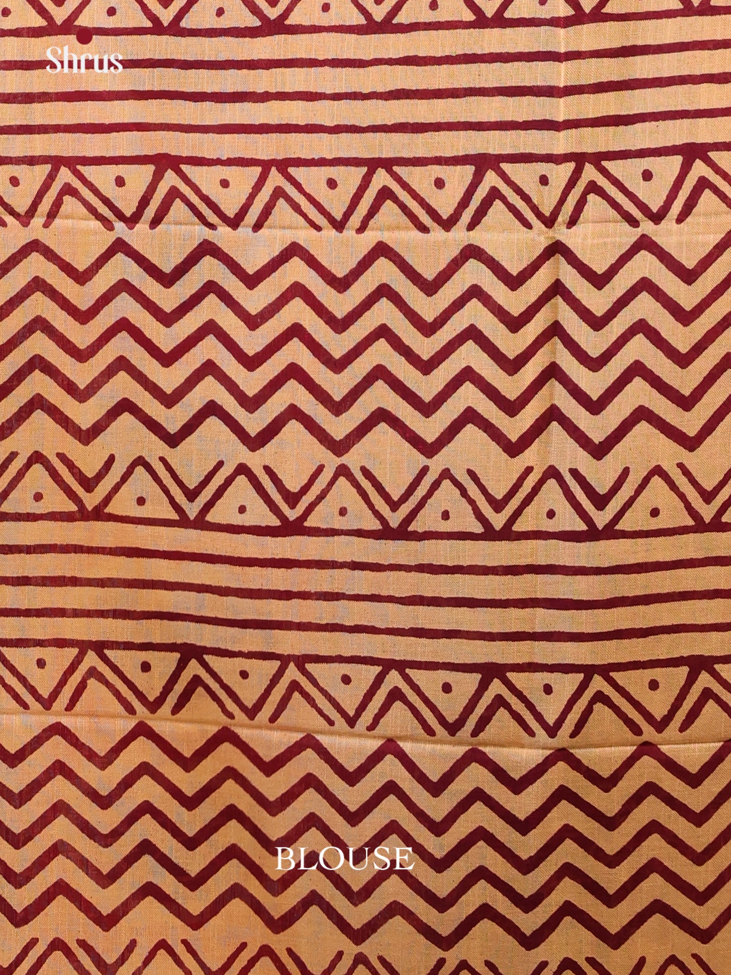 Purple & Beige - Linen Cotton Saree - Shop on Shrus.com