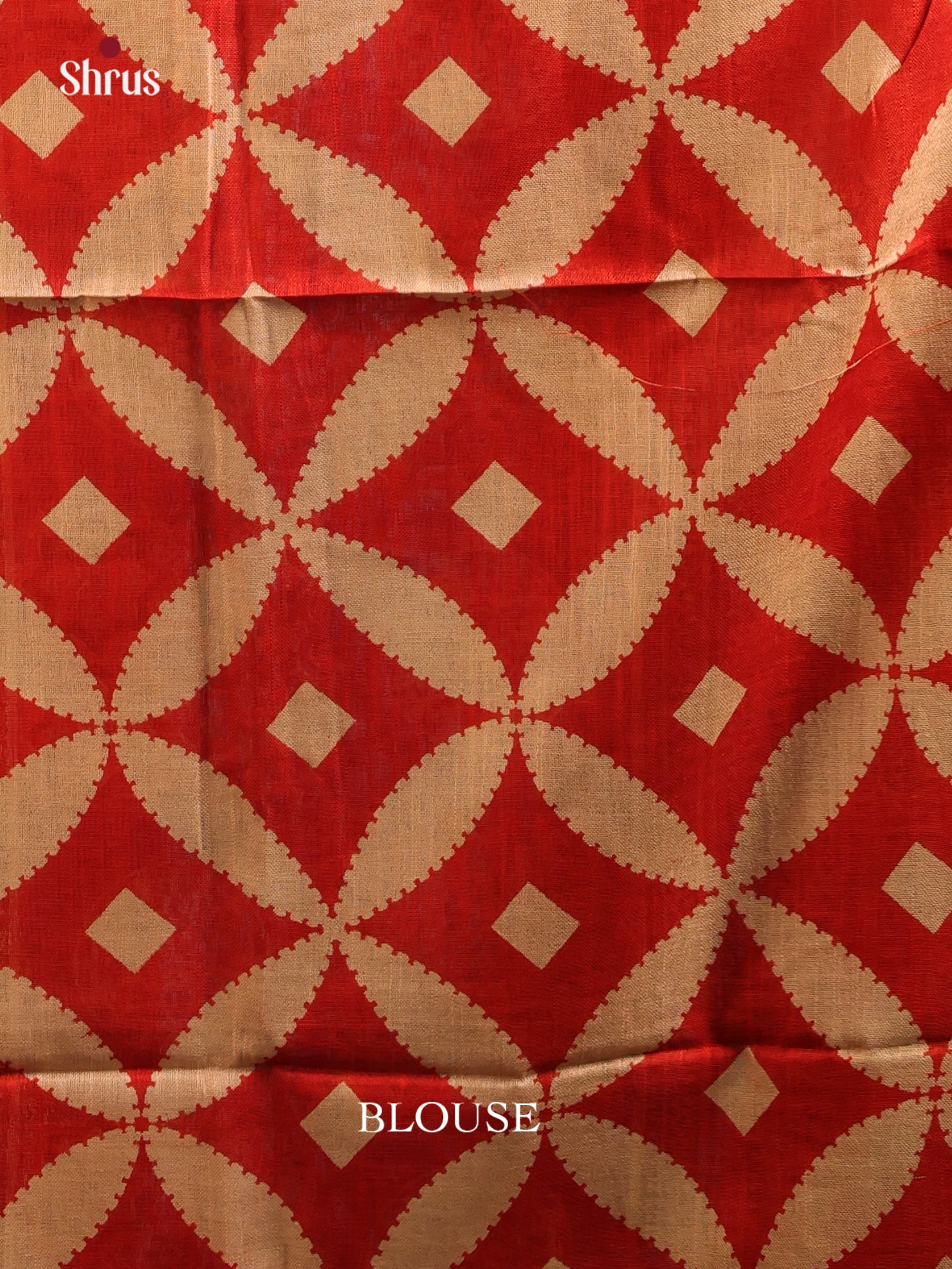 Violet & Red - Linen Cotton Saree - Shop on Shrus.com