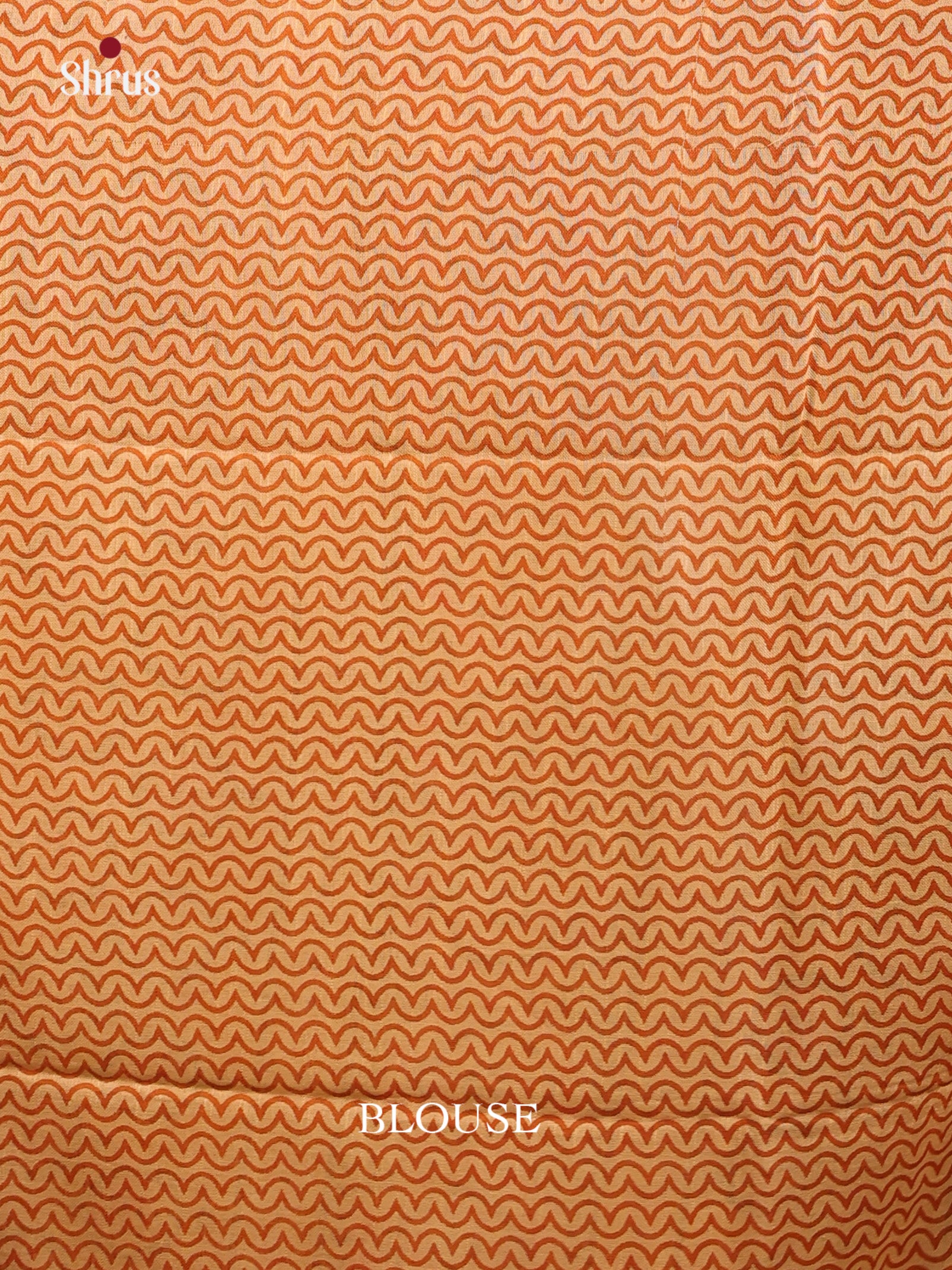 Orange & Red - Linen Cotton Saree - Shop on Shrus.com