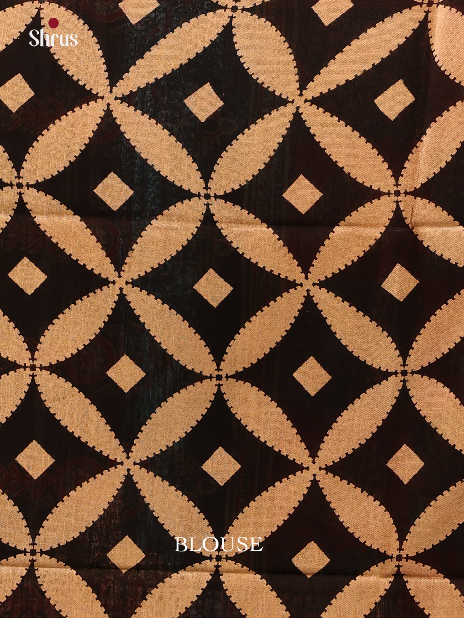 Red & Black - Linen Cotton Saree - Shop on Shrus.com