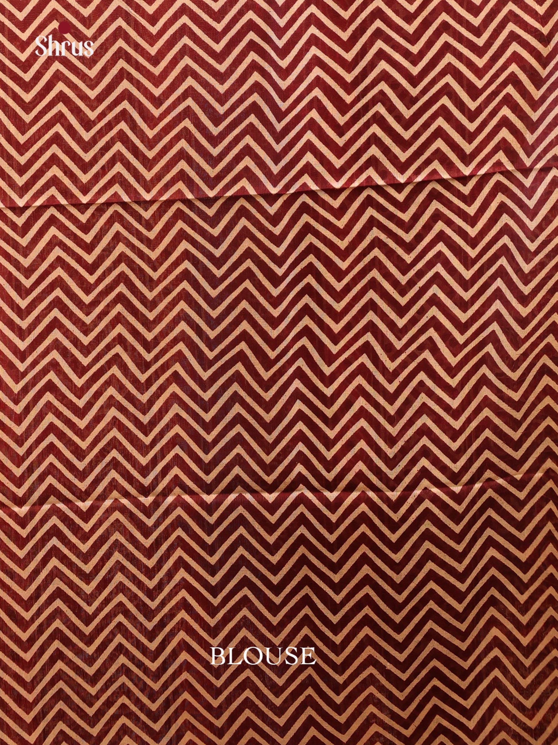 Maroon- Linen Cotton Saree - Shop on Shrus.com