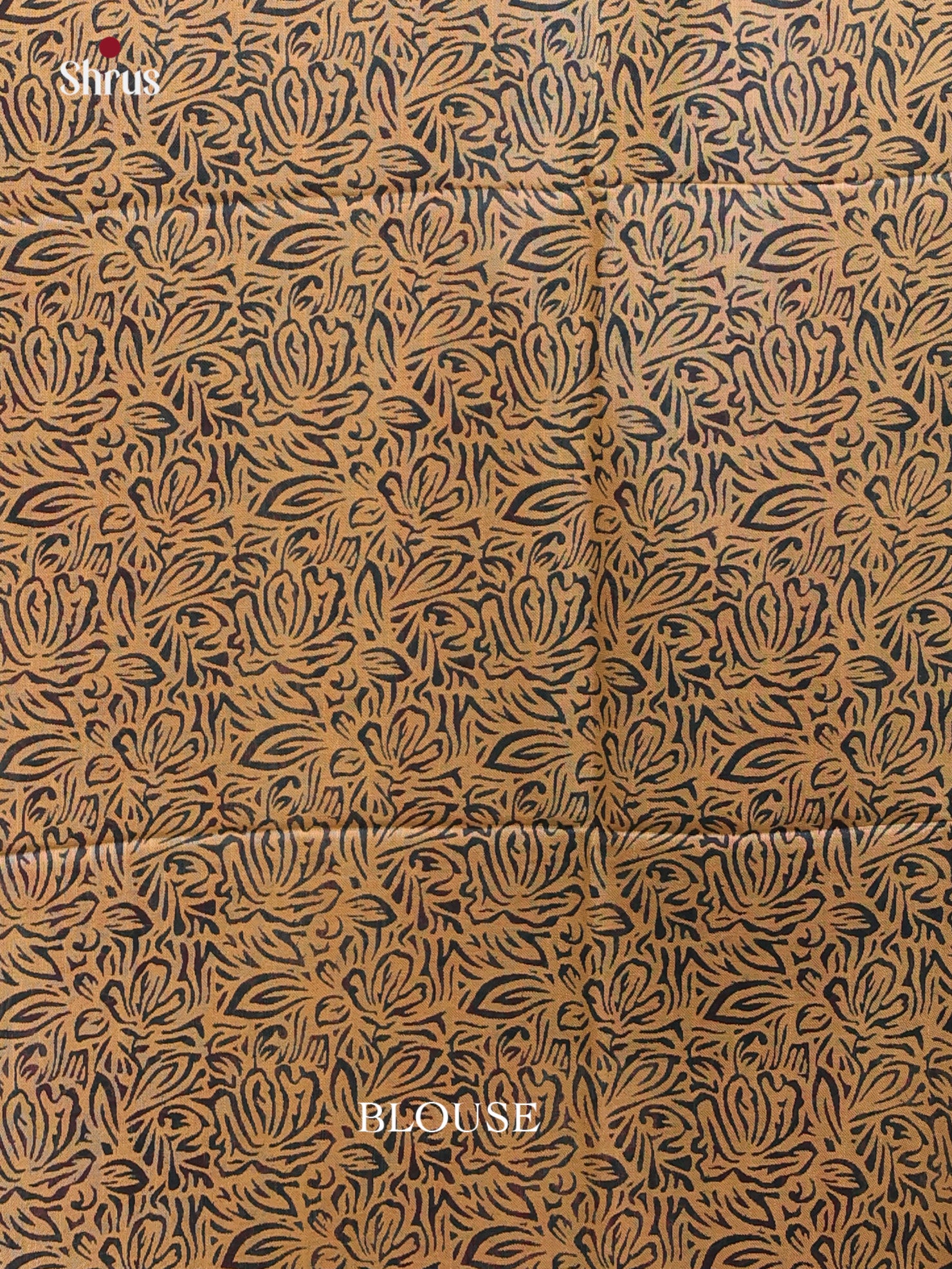 Blue & Red- Linen Cotton Saree - Shop on Shrus.com