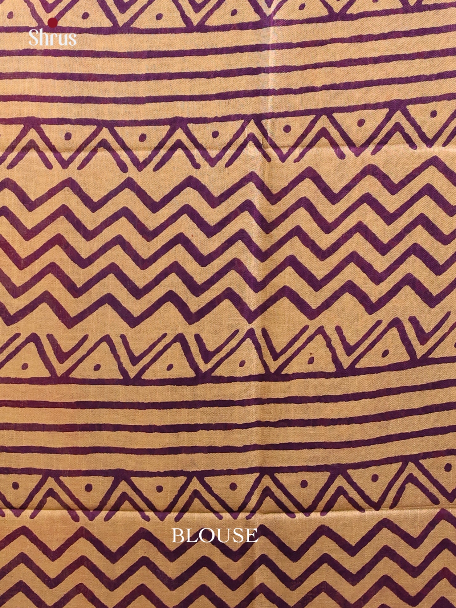 Violet & Beige - Linen Cotton Saree - Shop on Shrus.com