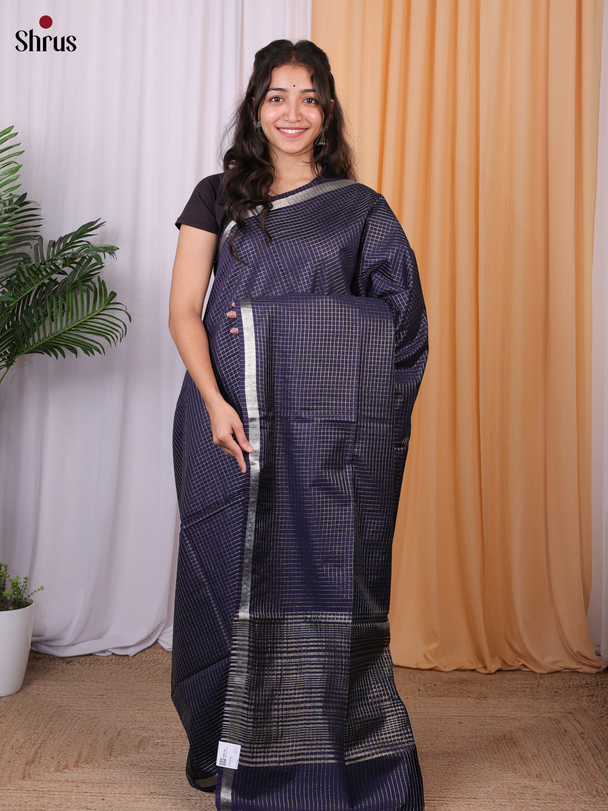 Violet - Semi Tussar Saree - Shop on Shrus.com