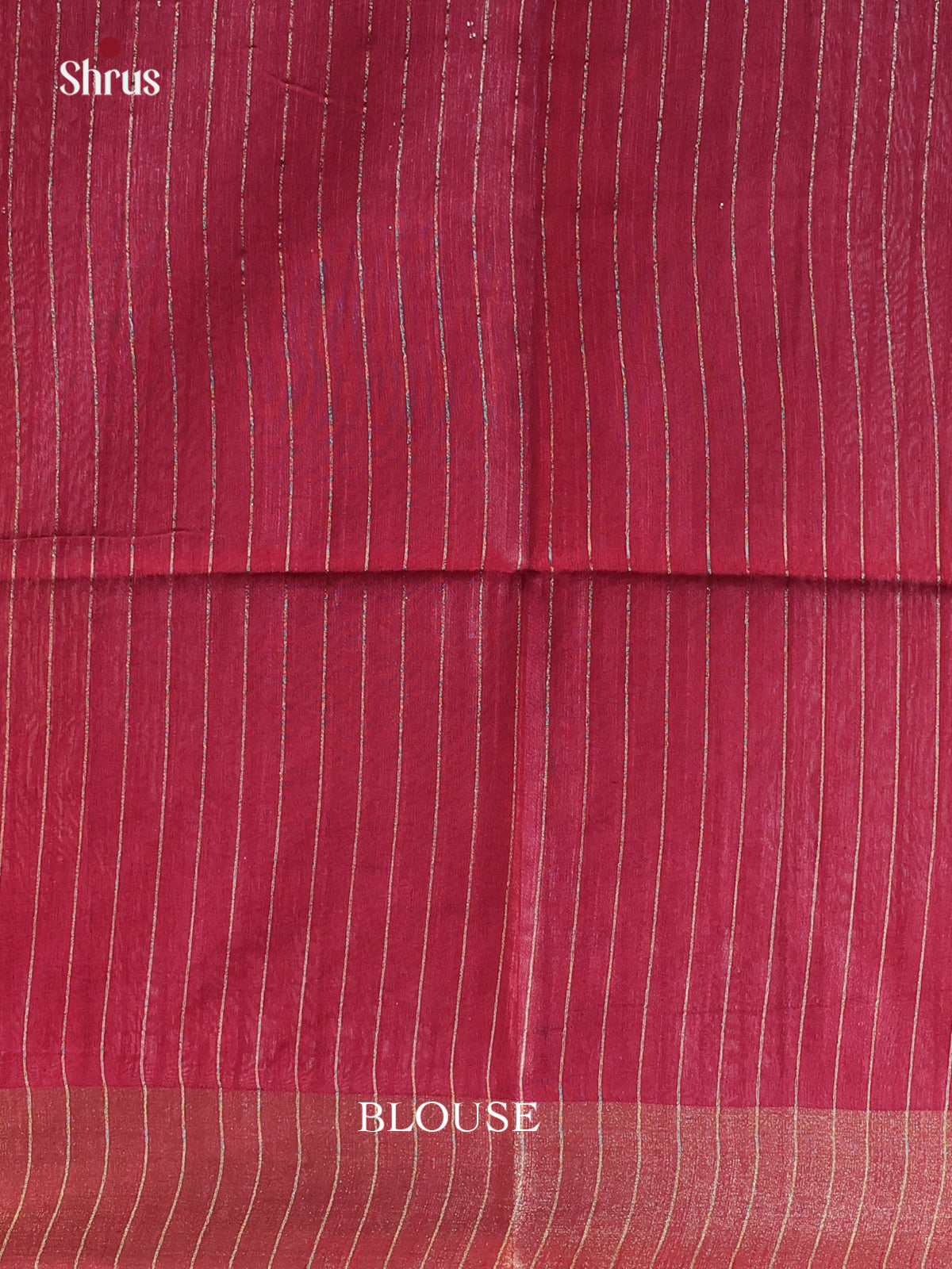 Maroon - Semi Tussar Saree - Shop on Shrus.com