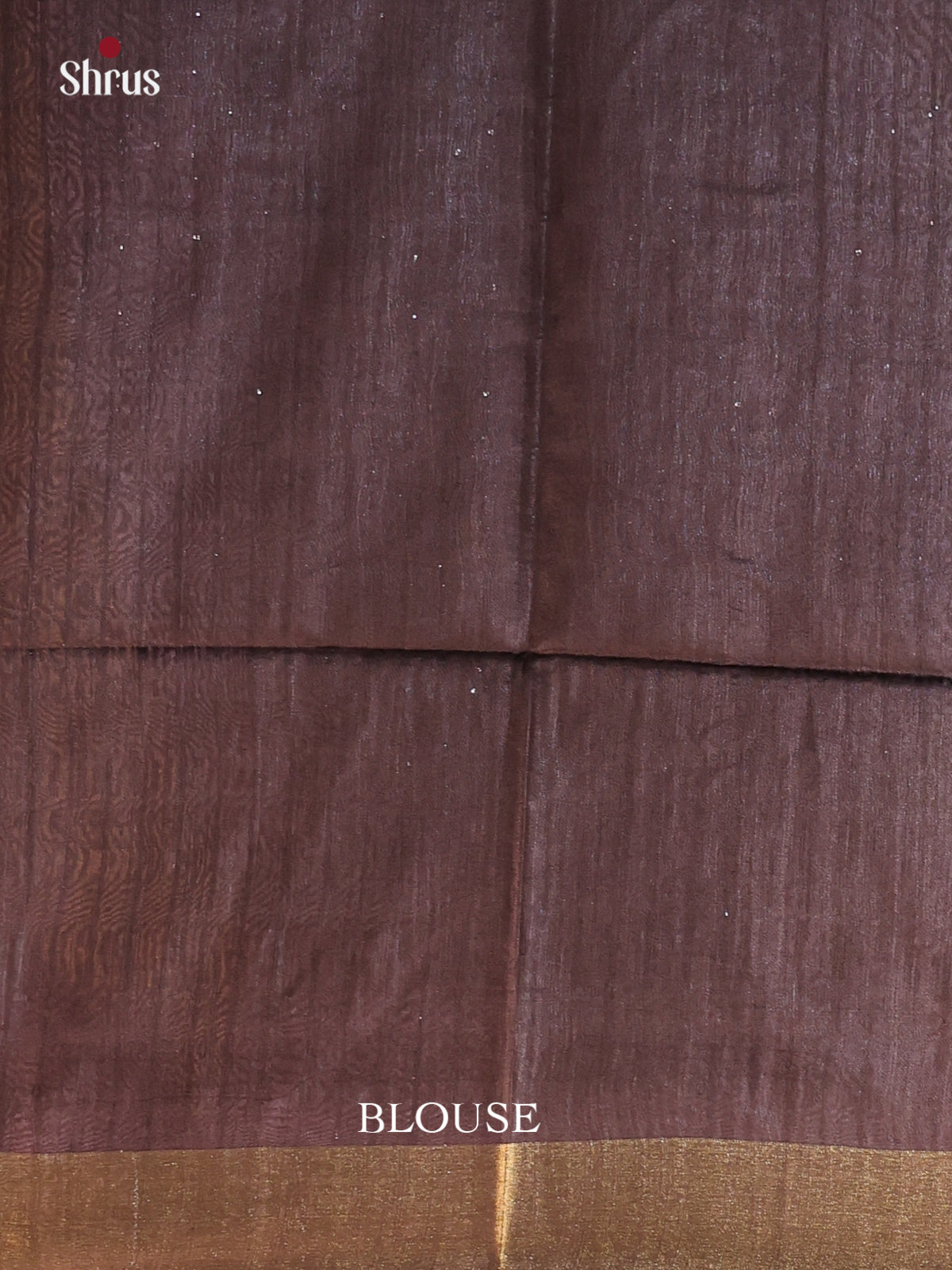 Brown - Semi Tussar Saree - Shop on Shrus.com