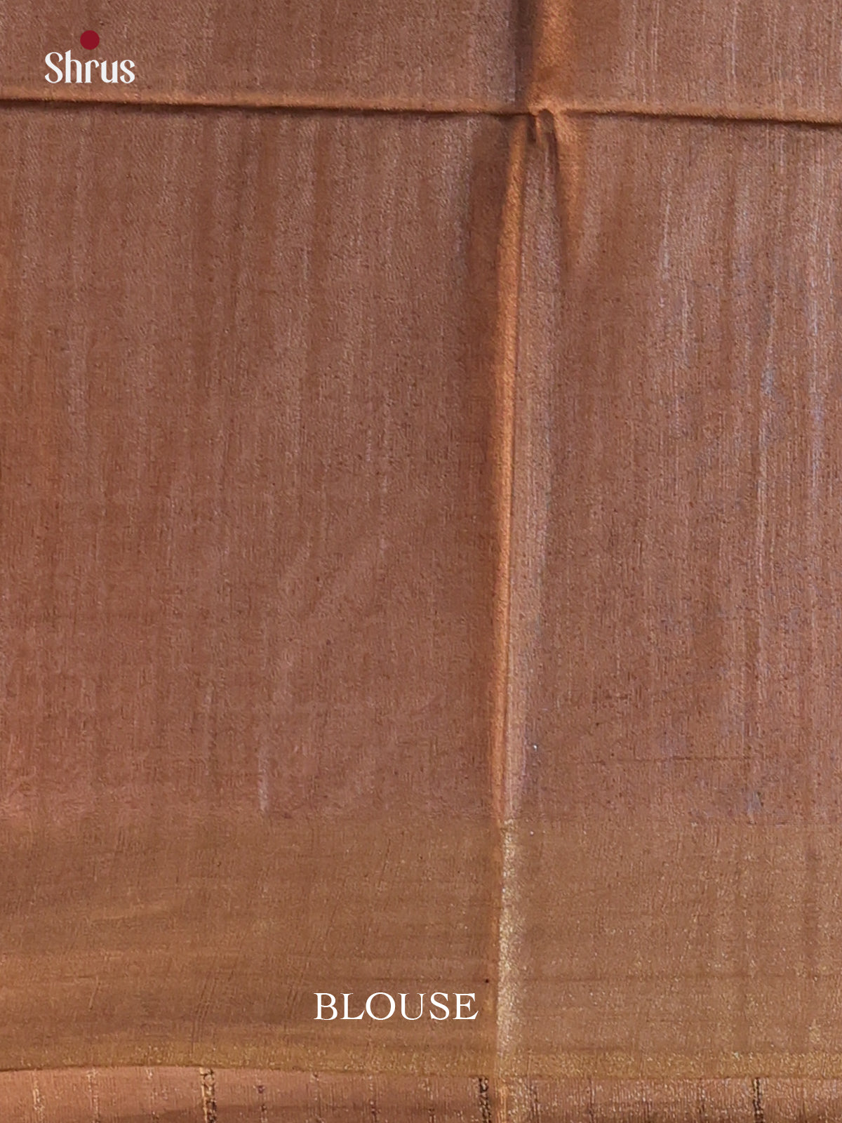 Brown - Semi Tussar Saree - Shop on Shrus.com