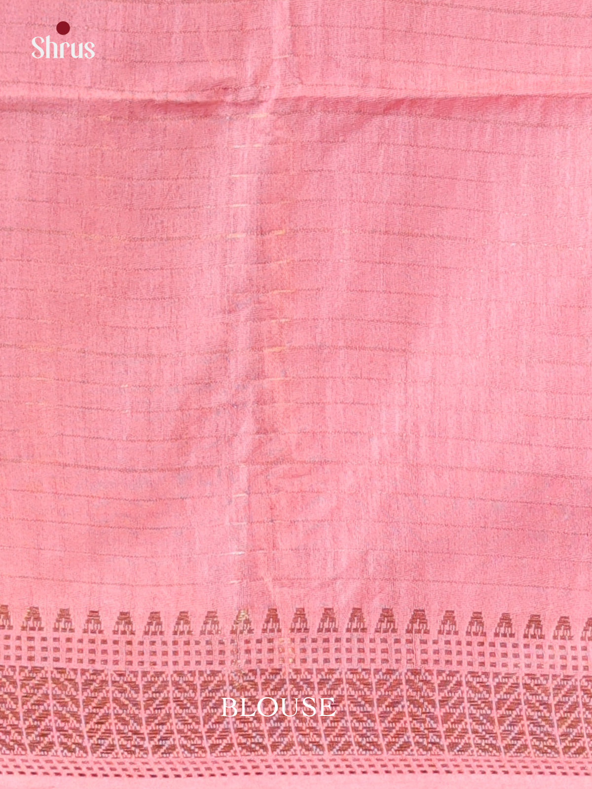 Pink - Semi Tussar Saree - Shop on Shrus.com