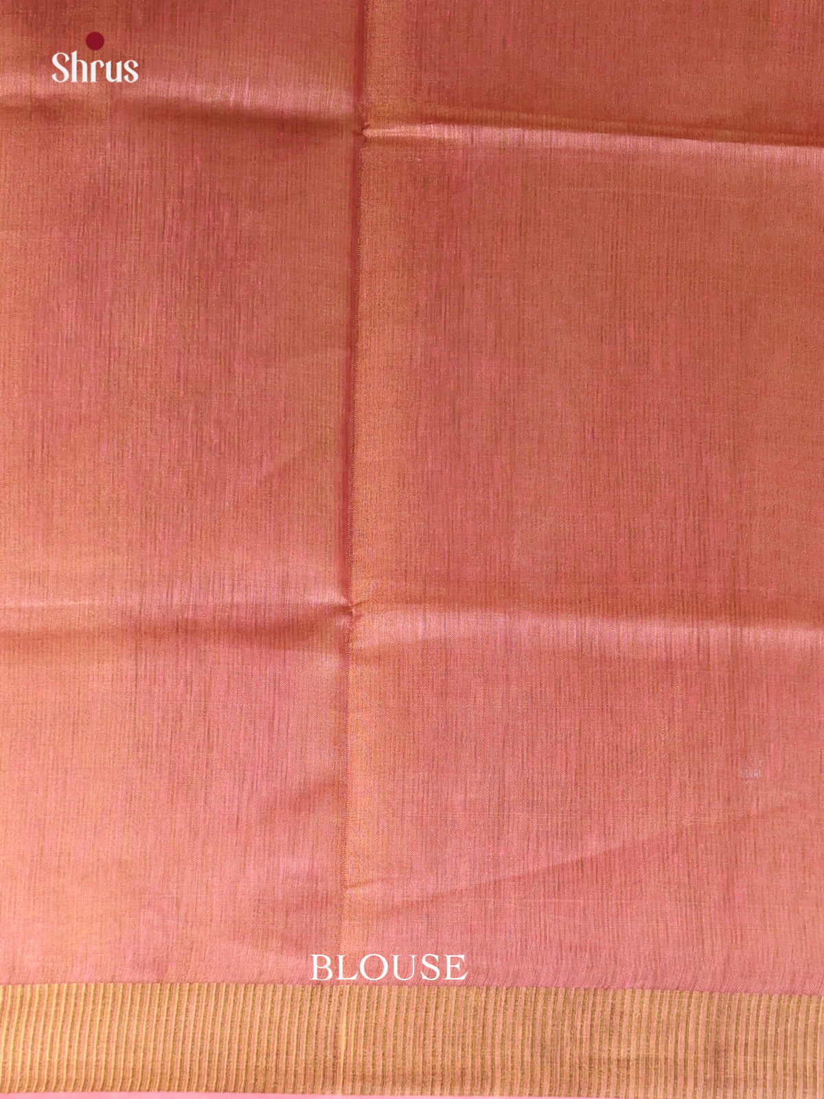Pink & Gold - Linen Saree - Shop on Shrus.com