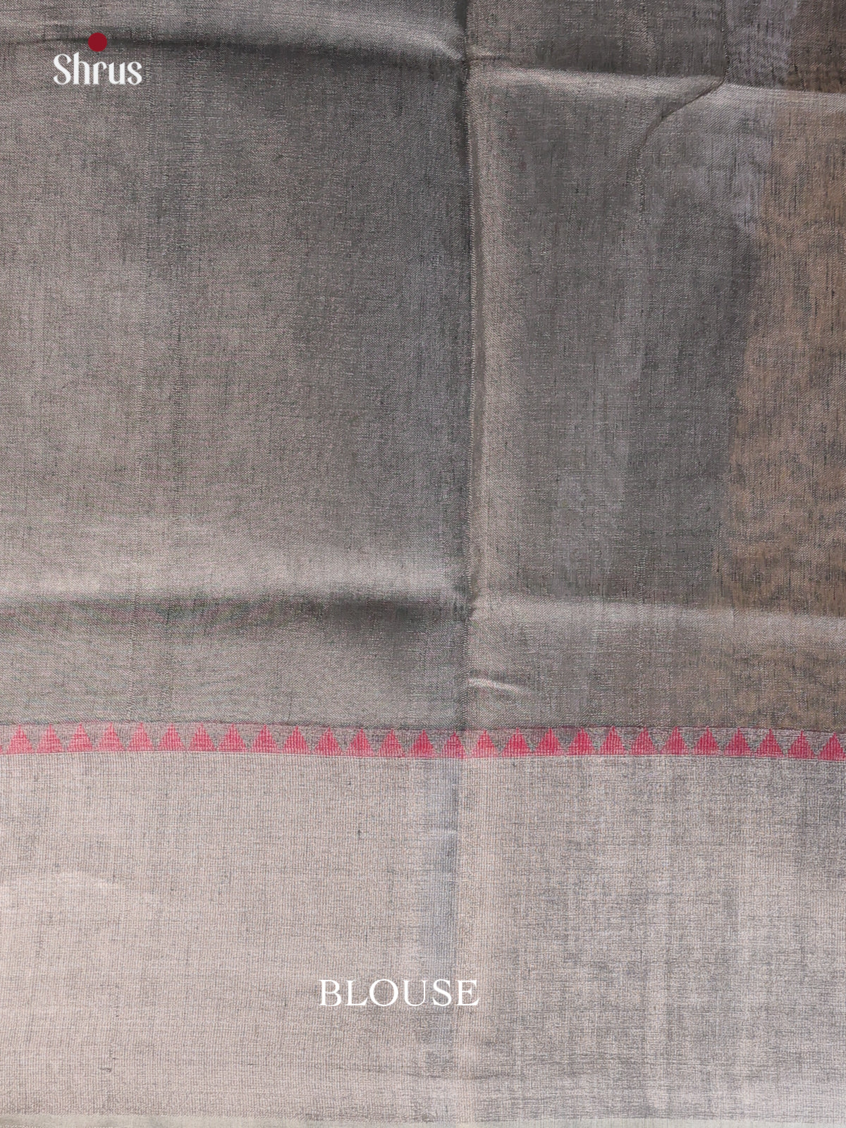 Grey - Linen Saree - Shop on Shrus.com