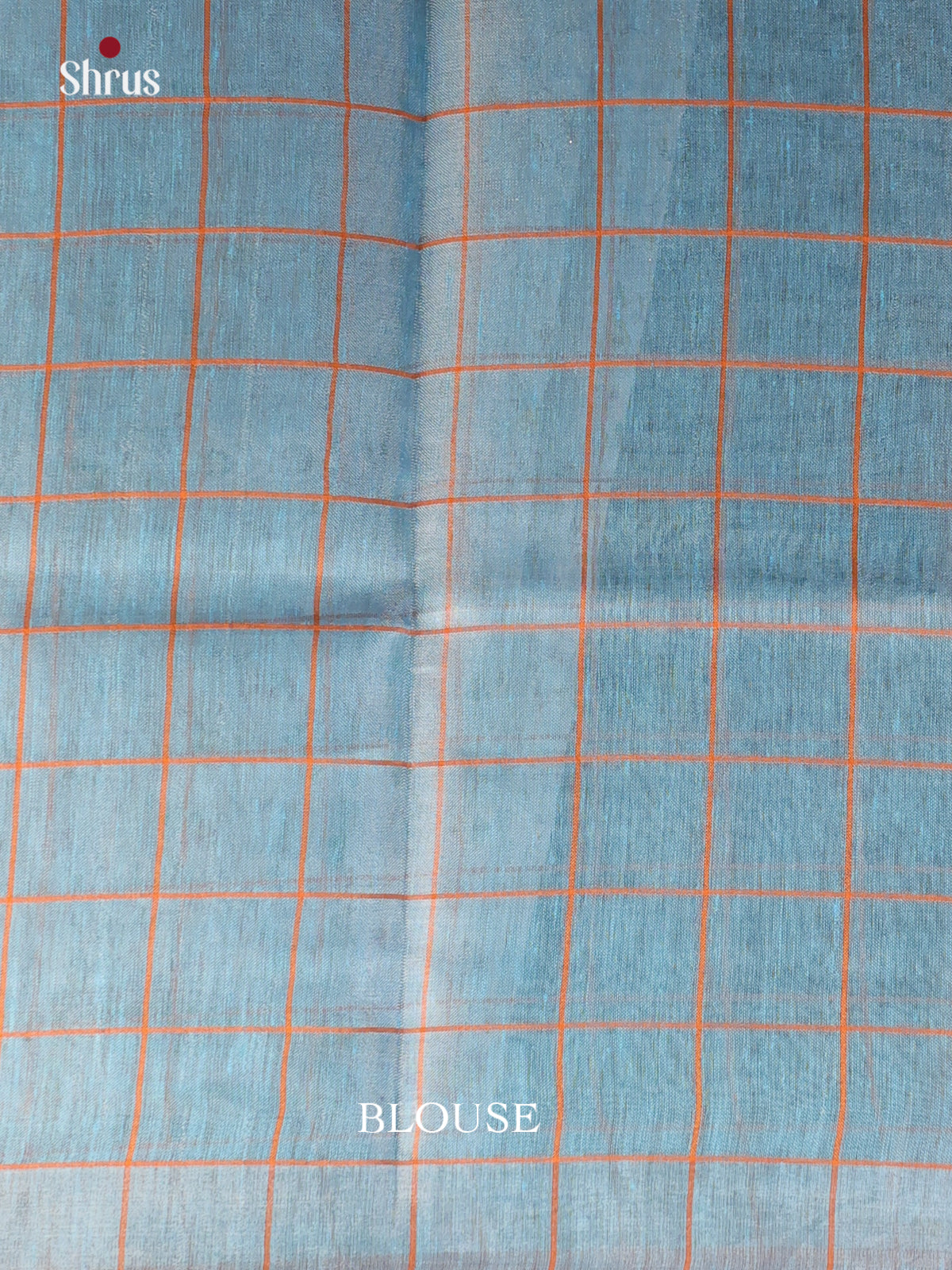 Blue & Grey - Linen Saree - Shop on Shrus.com