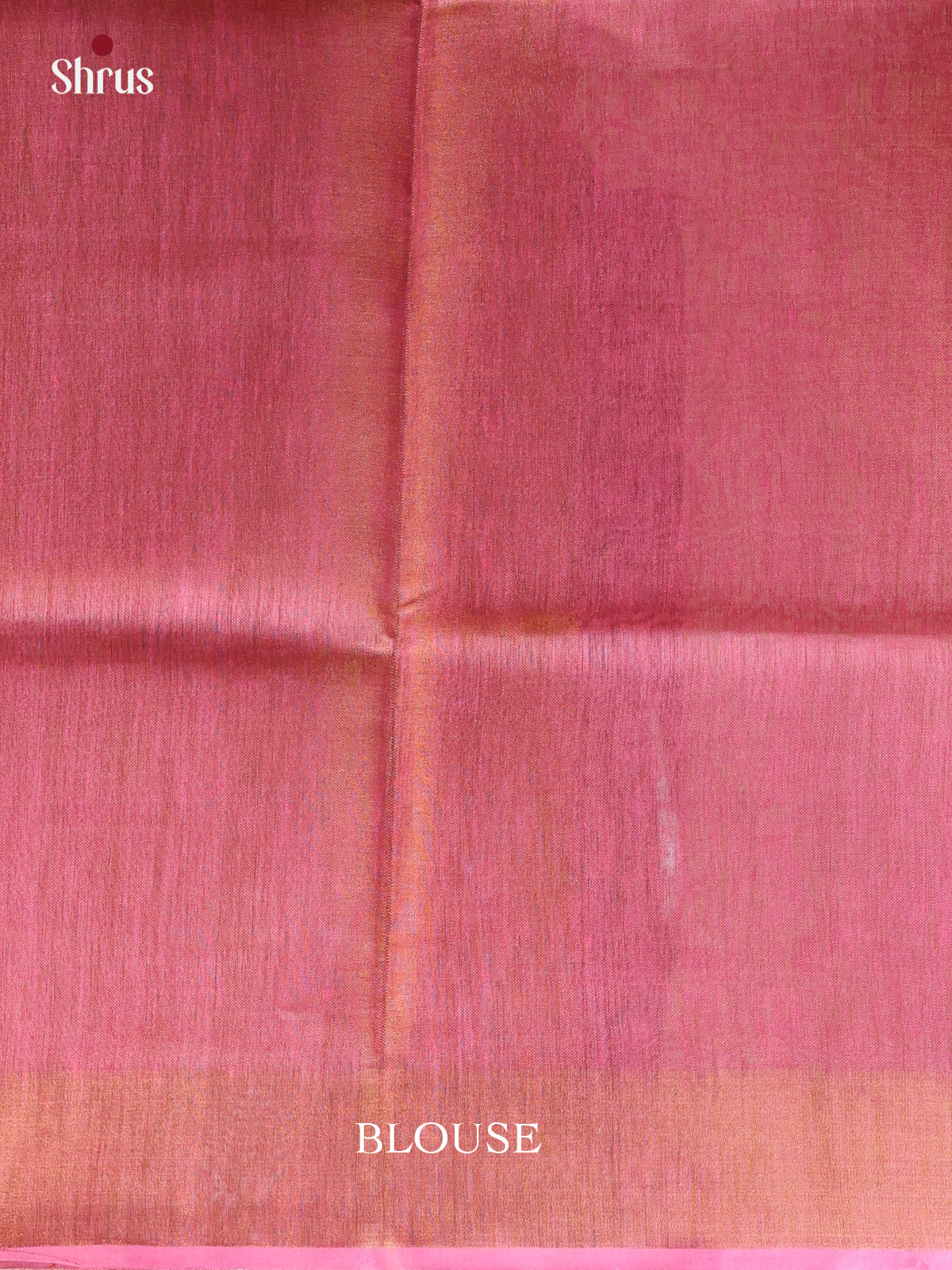 Pink & Gold - Linen Saree - Shop on Shrus.com