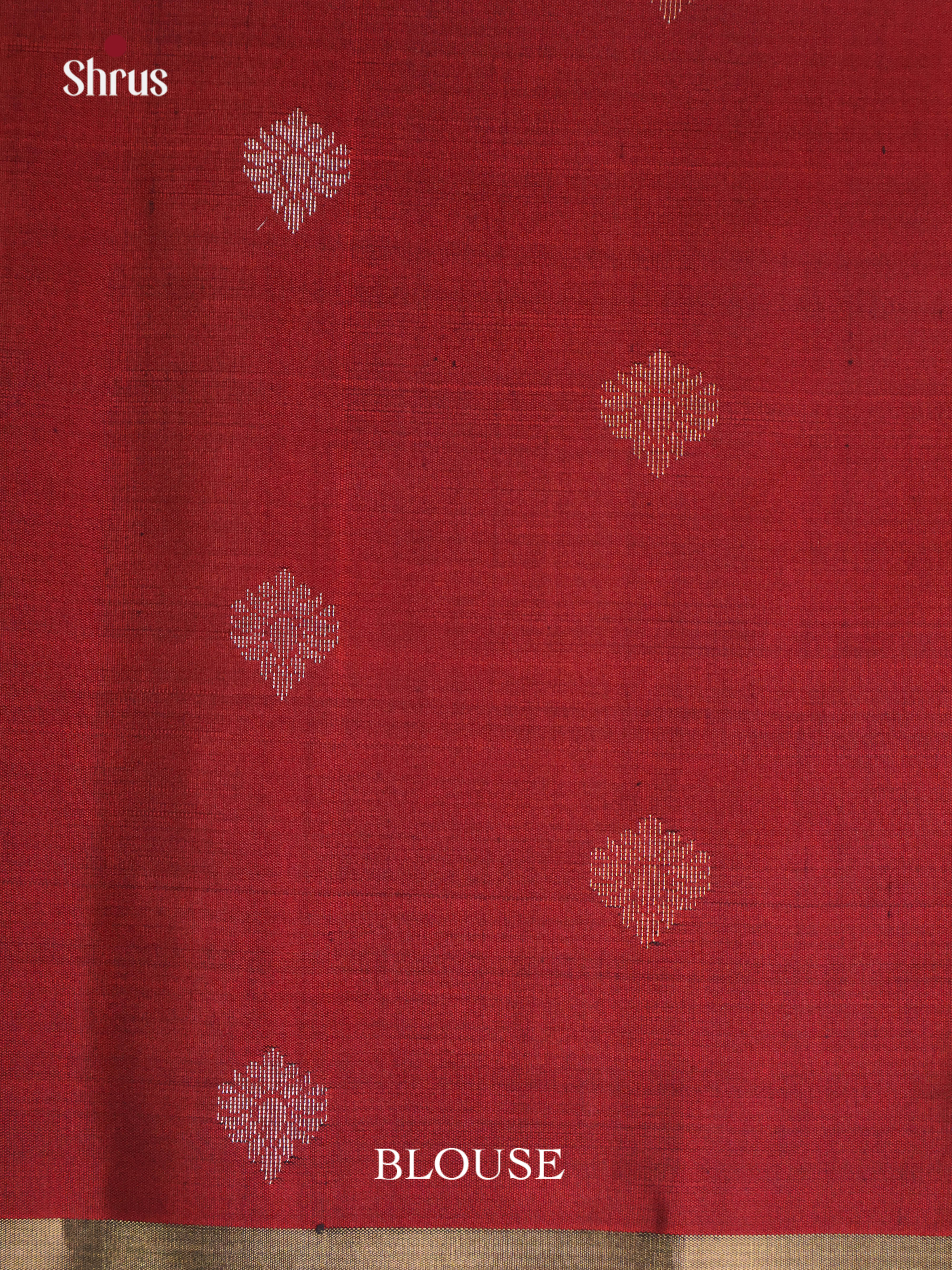 Mustard & Maroon- Soft Silk Saree - Shop on Shrus.com