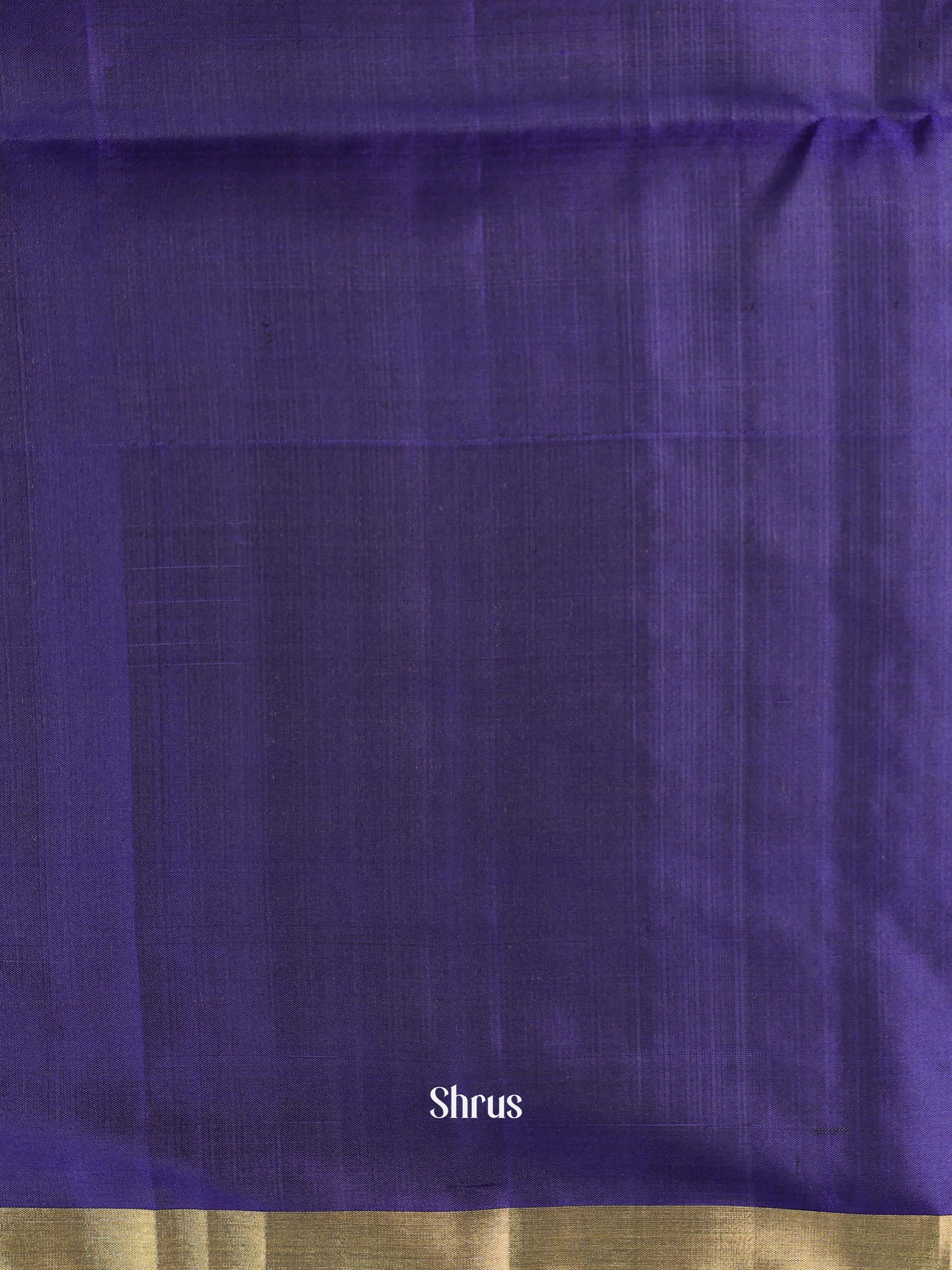 Teal & Blue - Soft Silk Saree - Shop on Shrus.com