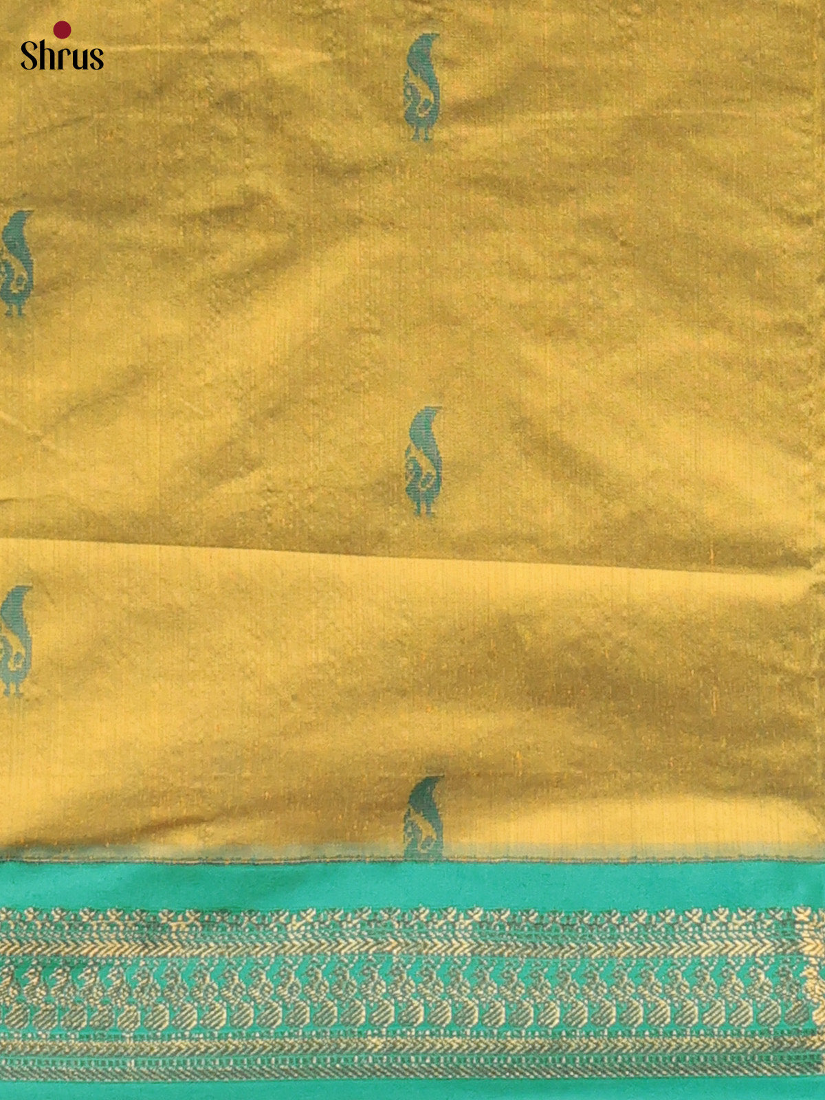 Mustard & Green - Kalyani Cotton salwar unstitch - CKS29009 - Shop on Shrus.com